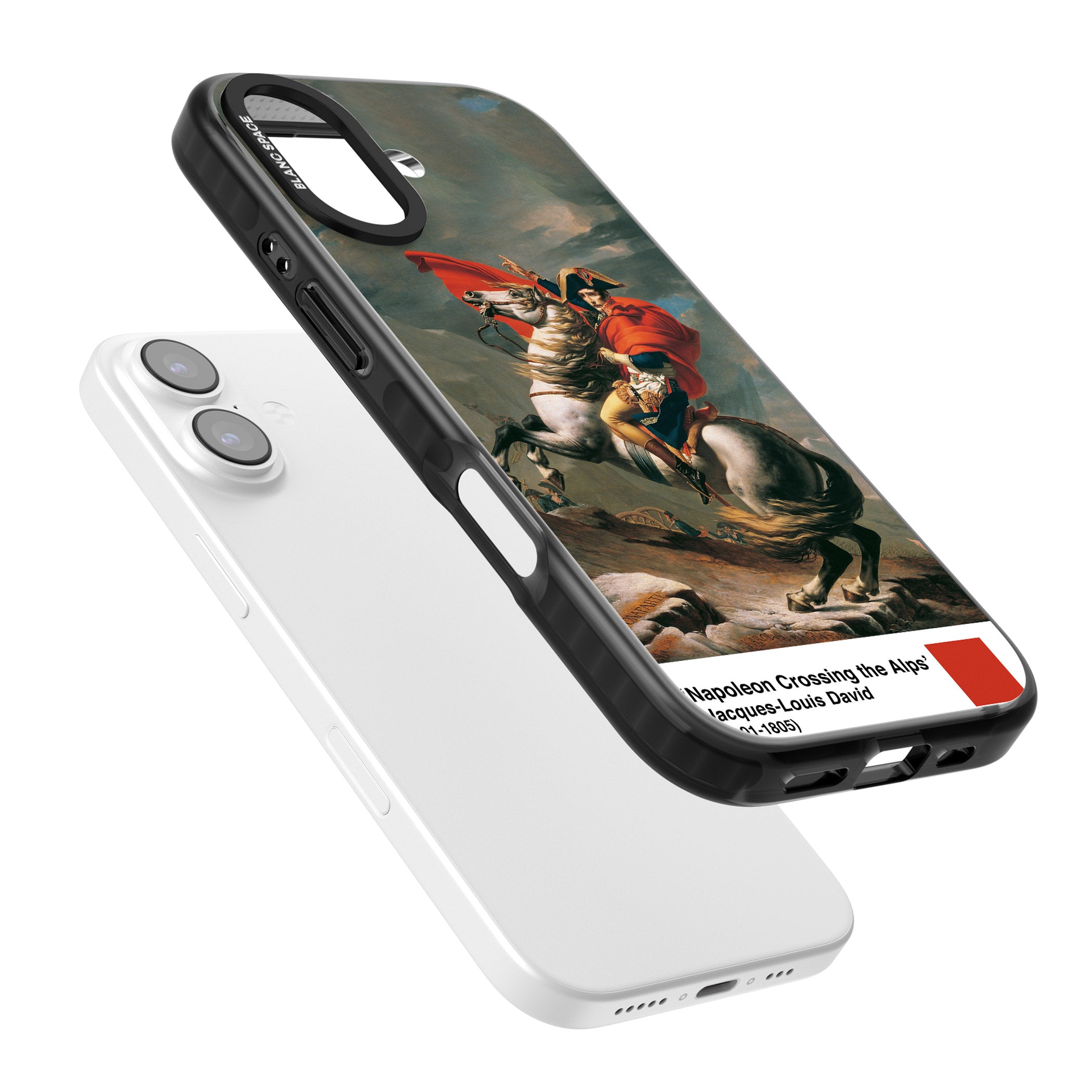 Napoleon Crossing The Alps iPhone 17 Impact Pro Black Phone Case Colours