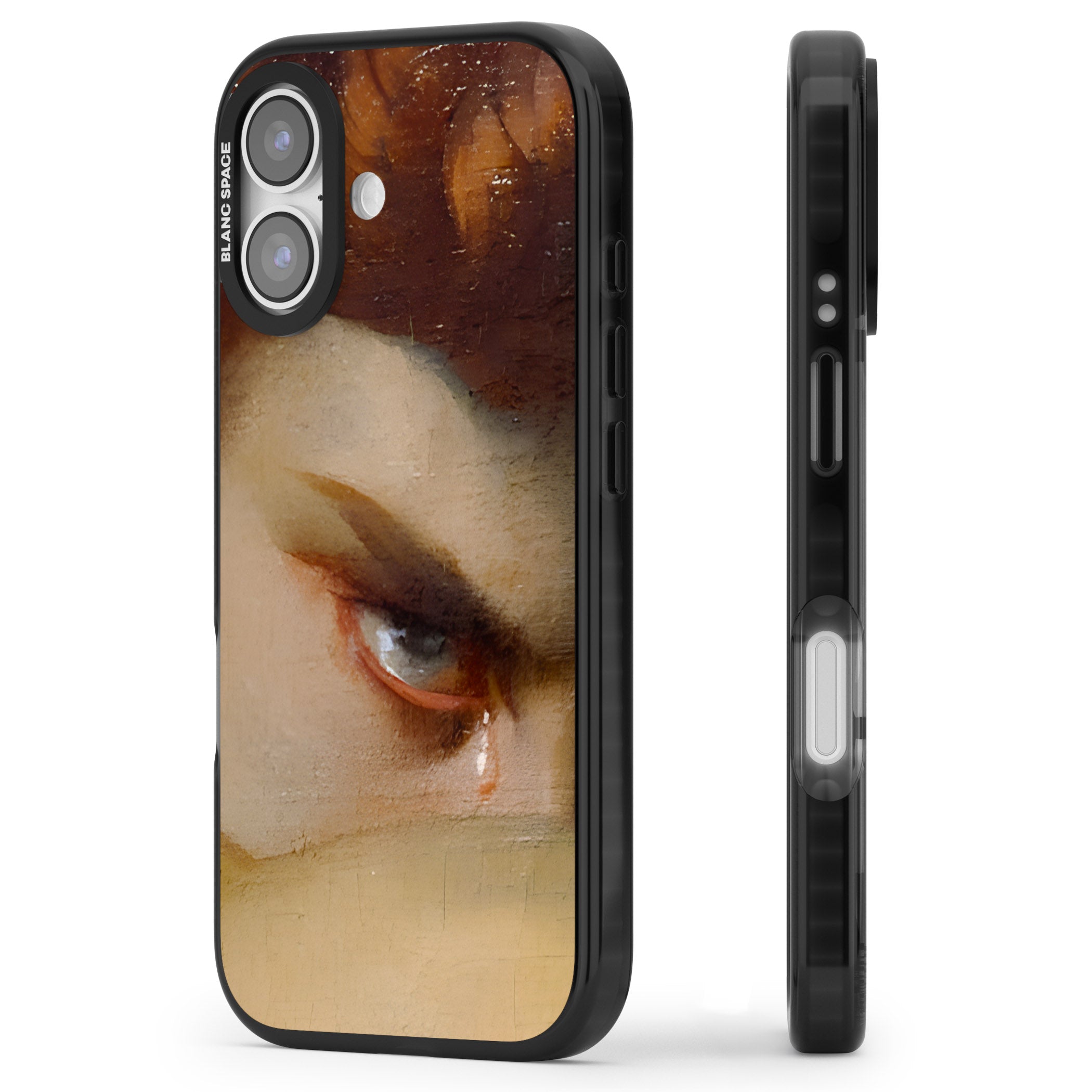 Fallen Angel iPhone 17 Impact Pro Black Phone Case Side Profile