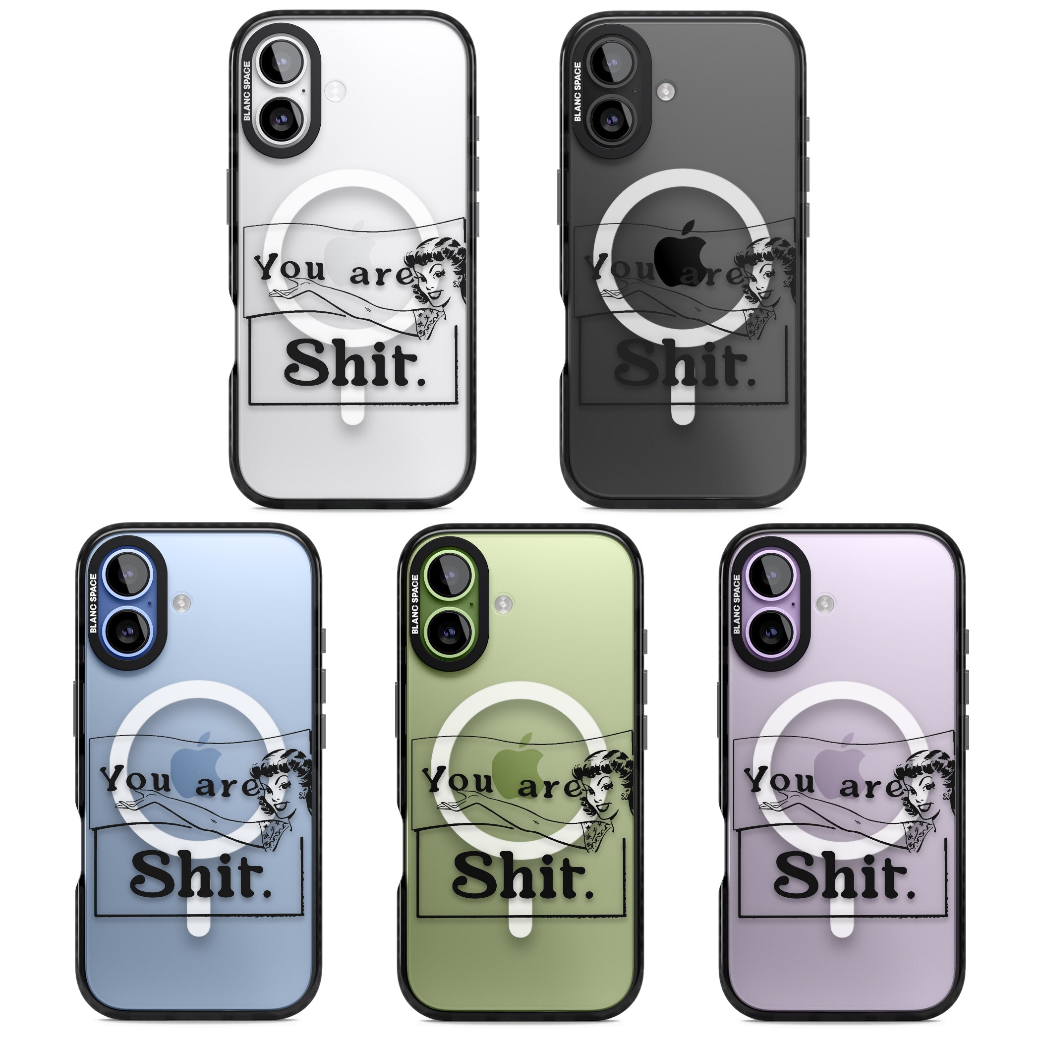 You Are Sh T iPhone 17 Impact Pro Black Phone Case APT Impact Protection