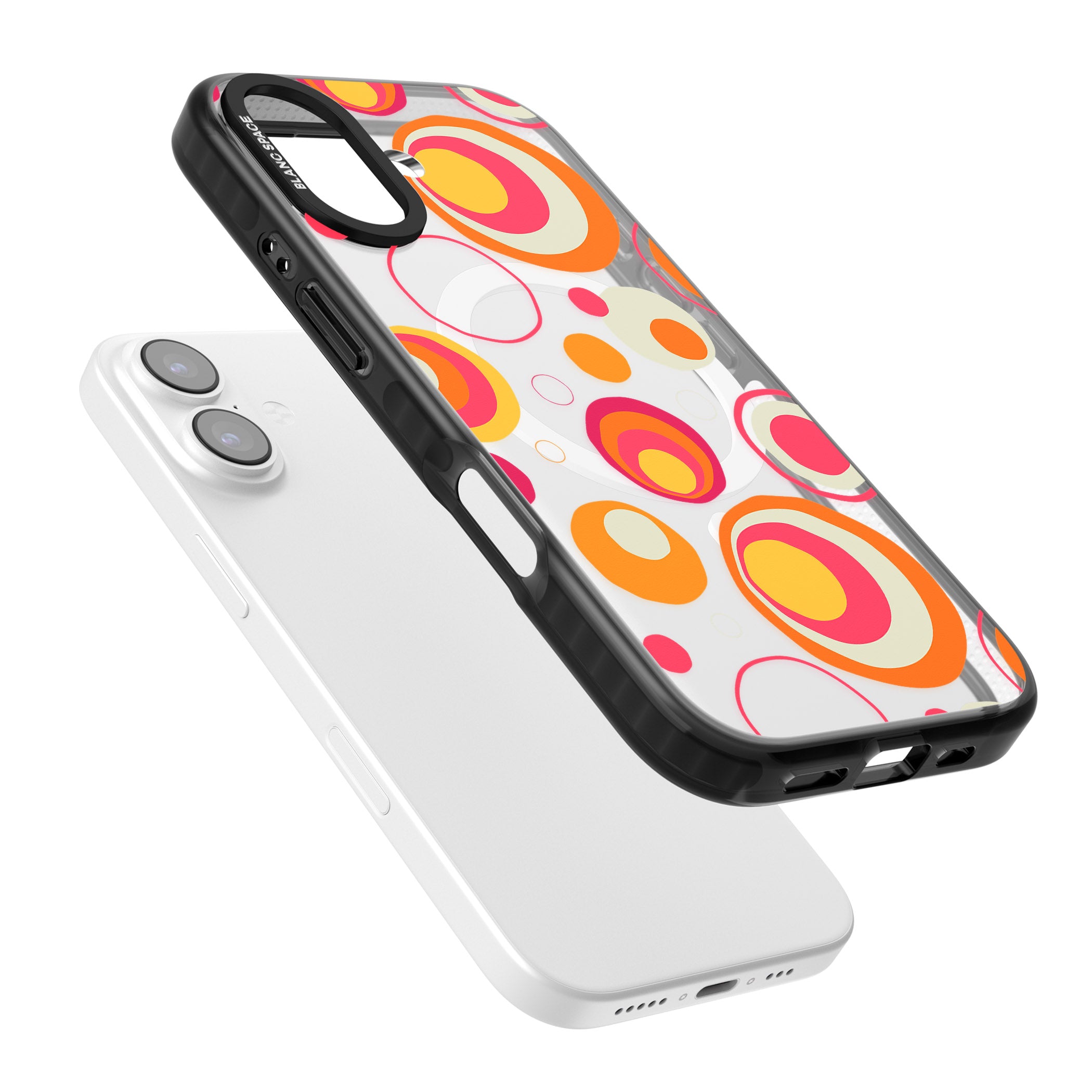 Mid Century Party Pattern iPhone 17 Impact Pro Black Phone Case Colours