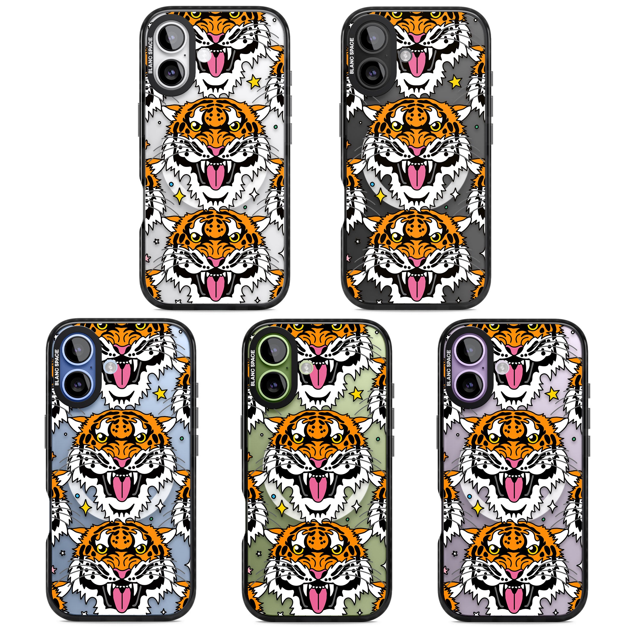 Fierce Jungle Tigers iPhone 17 Impact Pro Black Phone Case APT Impact Protection