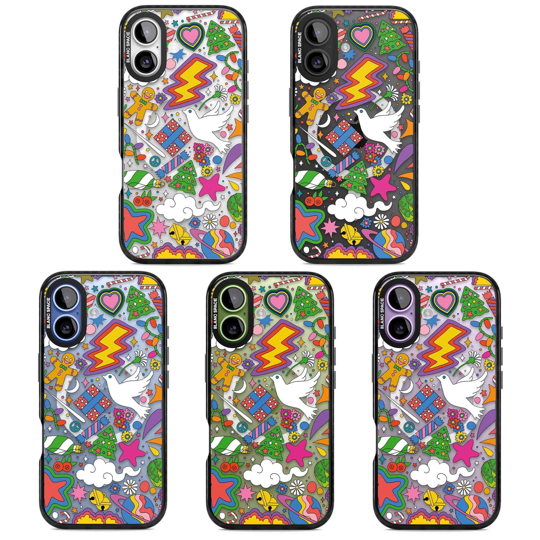 Whimsical Wonderland iPhone 17 Impact Pro Black Phone Case APT Impact Protection