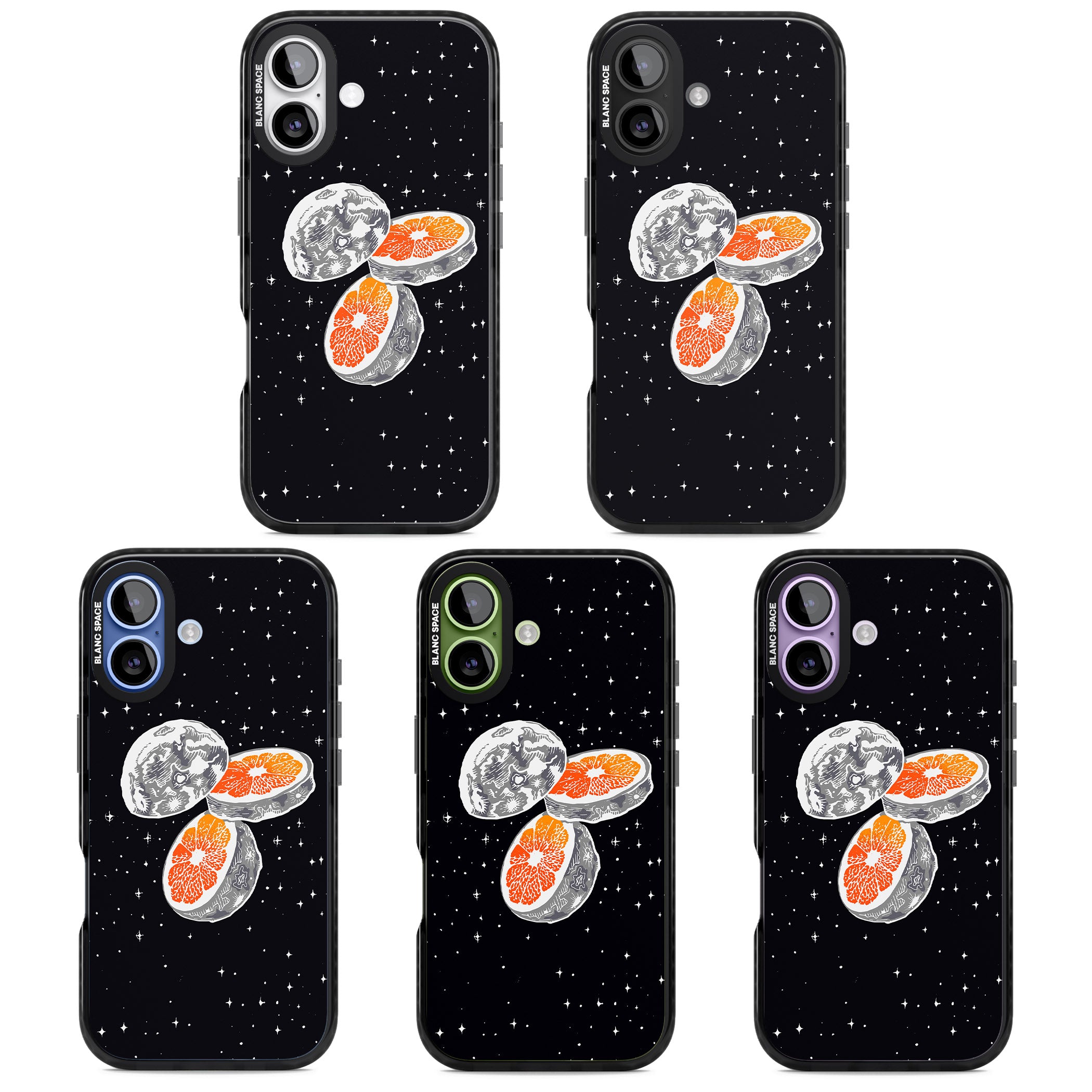 Blood Orange Moon iPhone 17 Impact Pro Black Phone Case APT Impact Protection