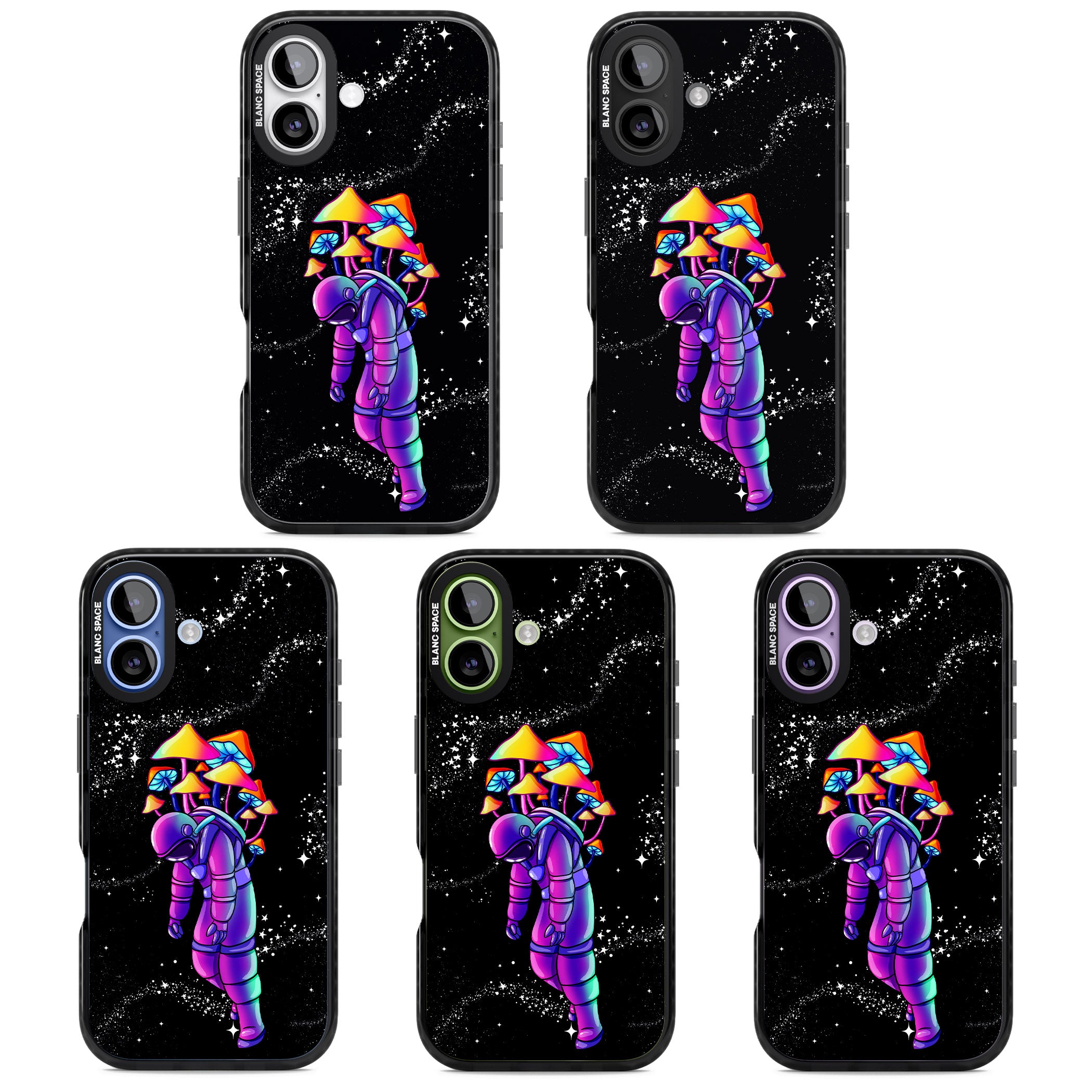 Space Mutation iPhone 17 Impact Pro Black Phone Case APT Impact Protection