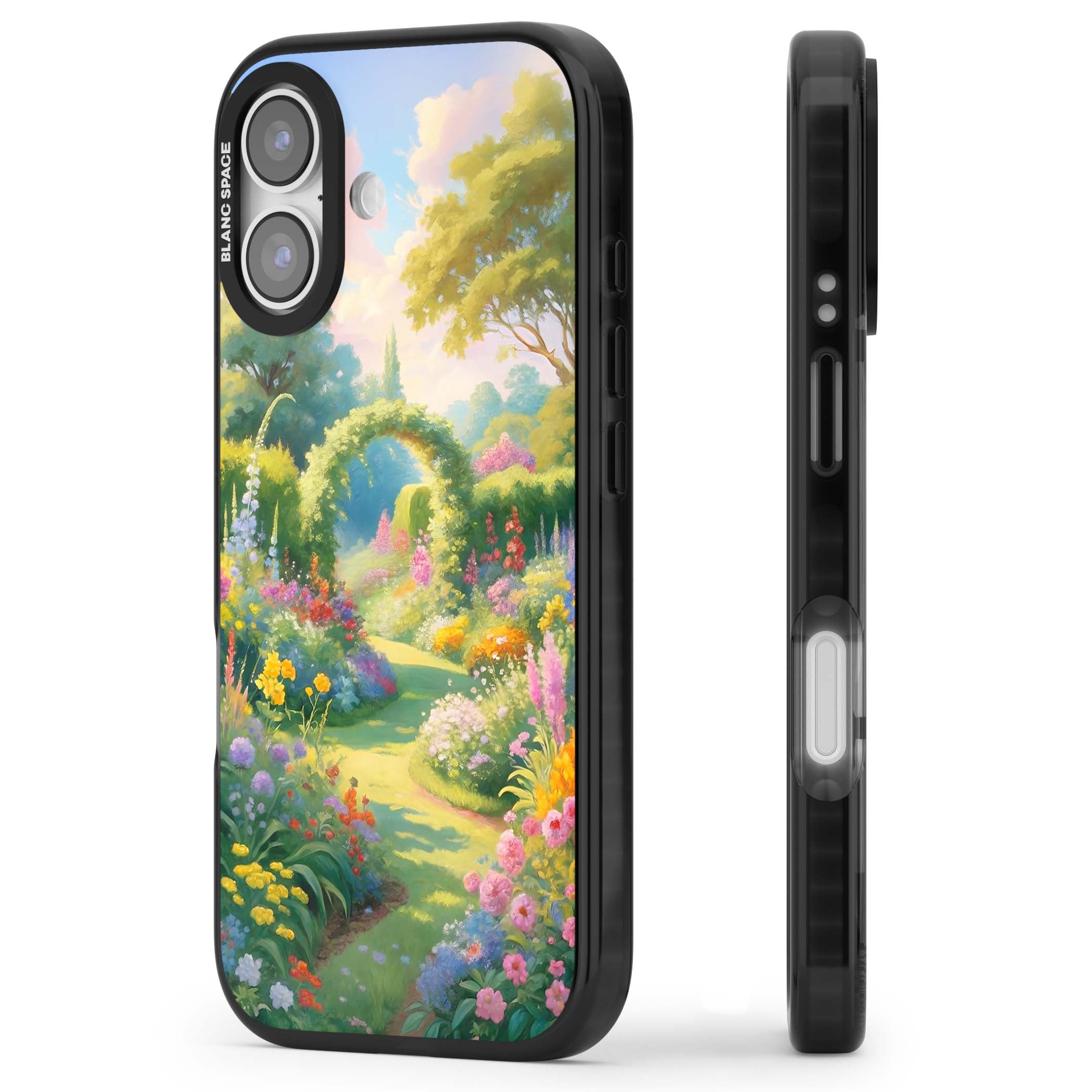The Painter's Garden floral iPhone case | Black Impact Magsafe case for iPhone 17