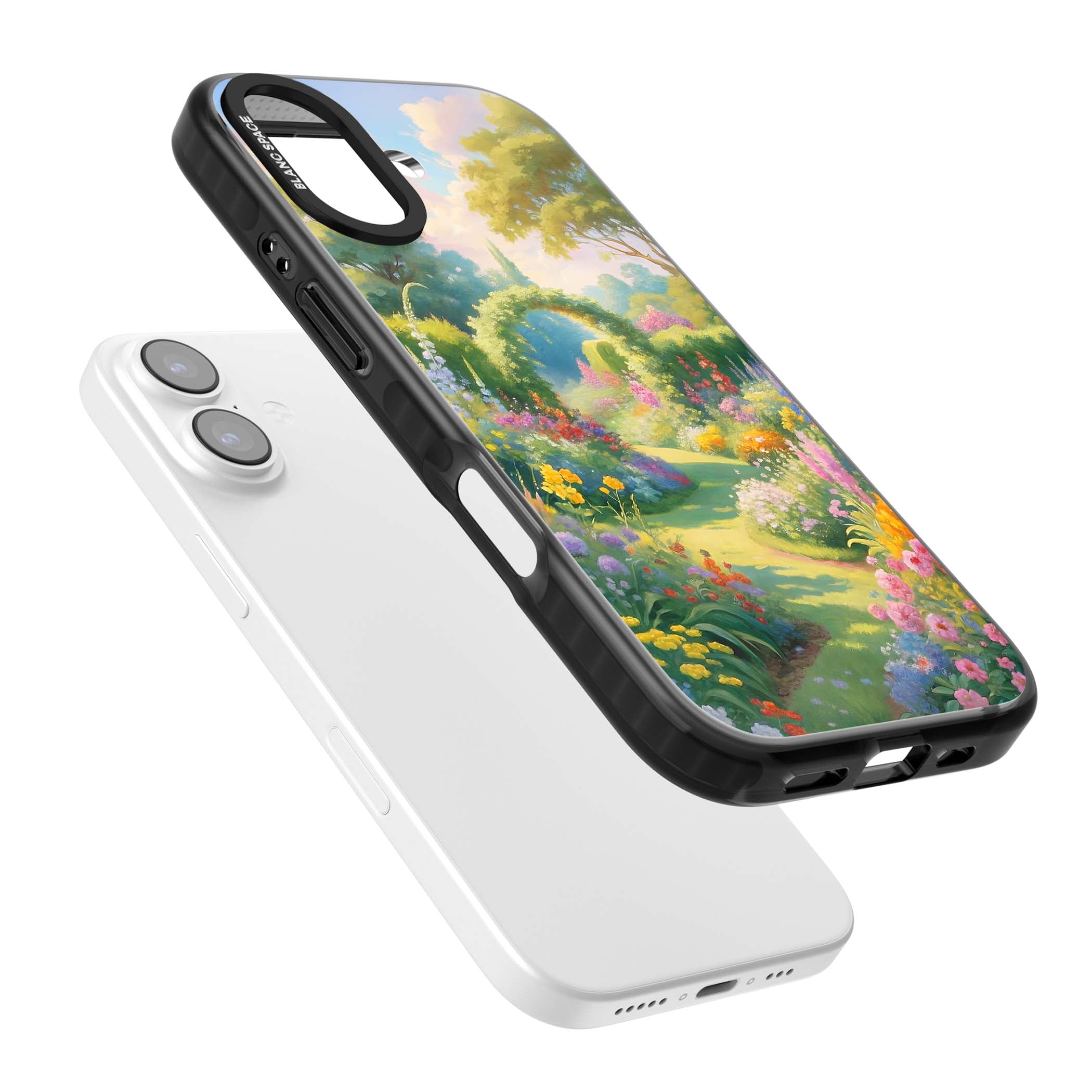 The Painter's Garden floral iPhone case | Black Impact Magsafe case for iPhone 17