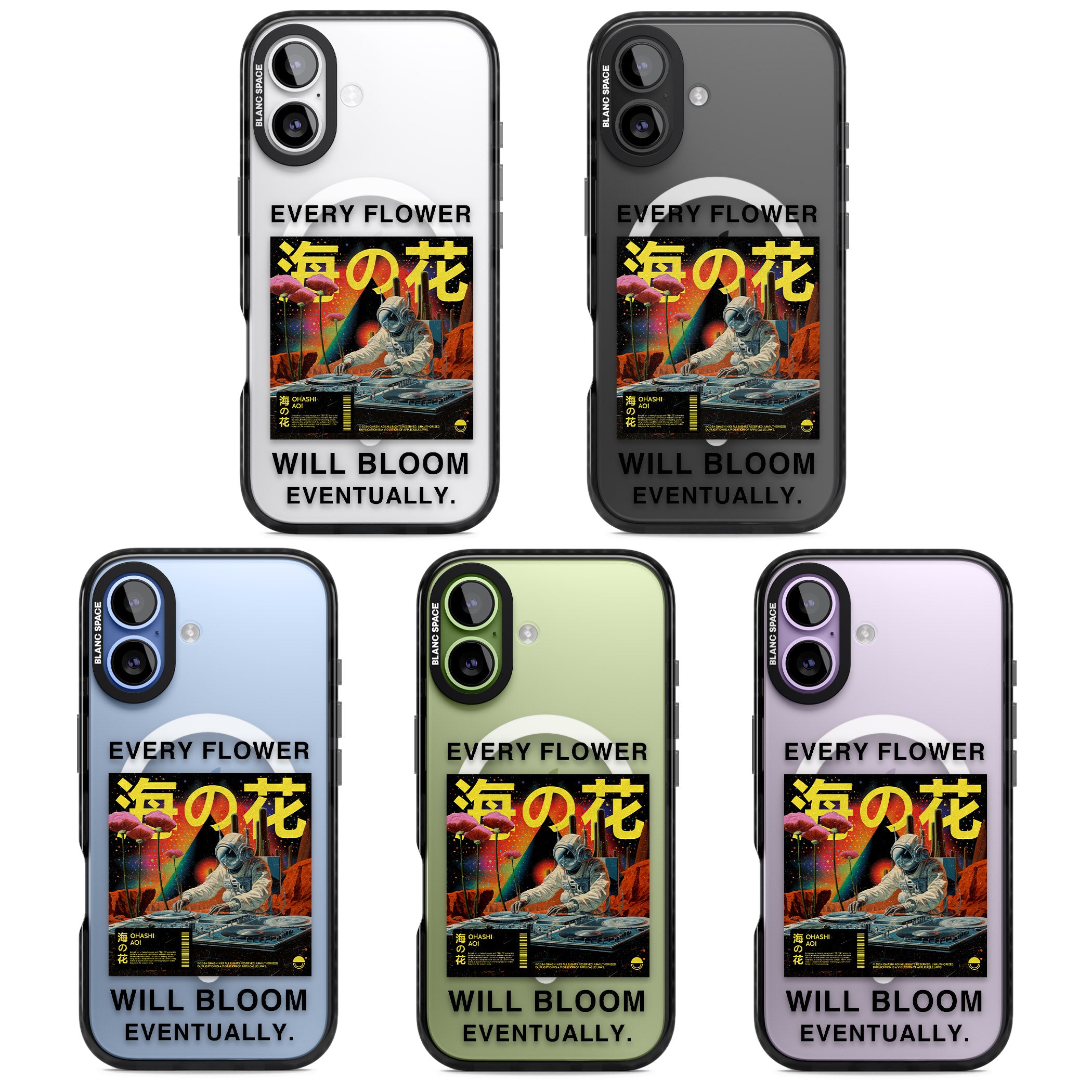 Every Flower Will Bloom Eventually iPhone 17 Impact Pro Black Phone Case APT Impact Protection