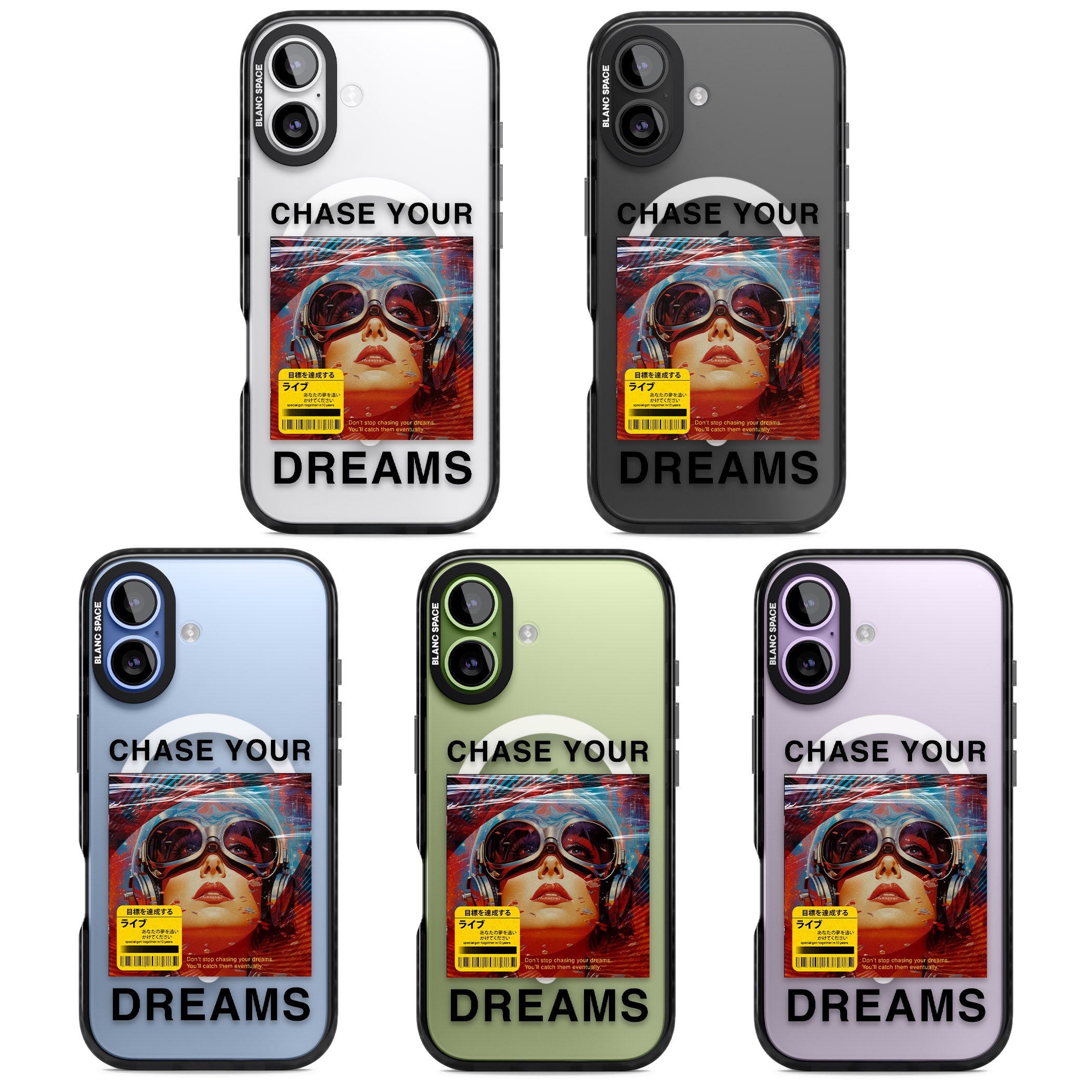 Chase Your Dreams iPhone 17 Impact Pro Black Phone Case APT Impact Protection