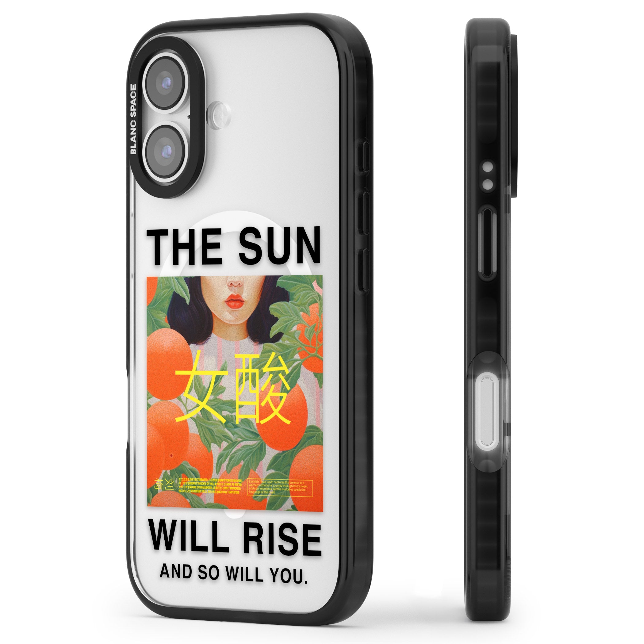 The Sun Will Rise iPhone 17 Impact Pro Black Phone Case Side Profile