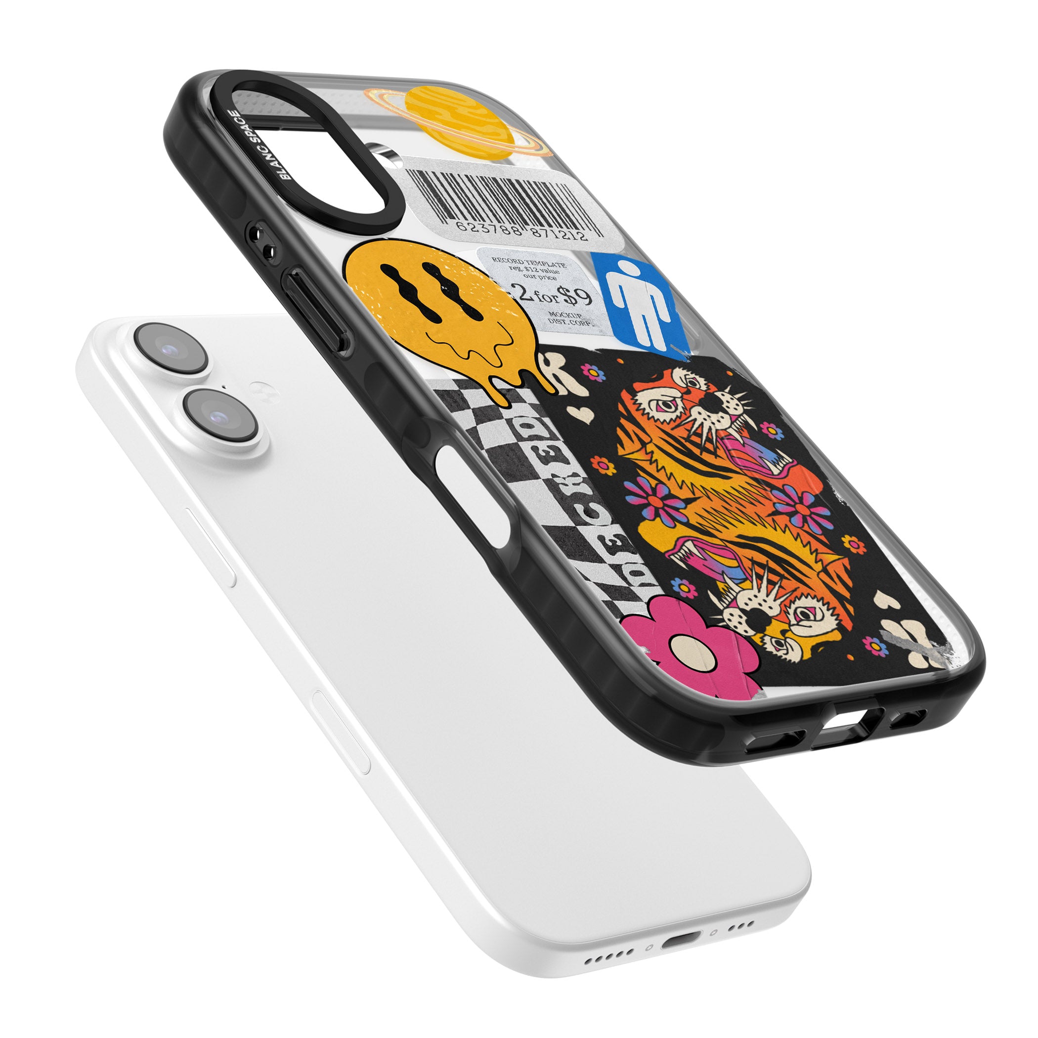 Electric Vibes iPhone 17 Impact Pro Black Phone Case Colours
