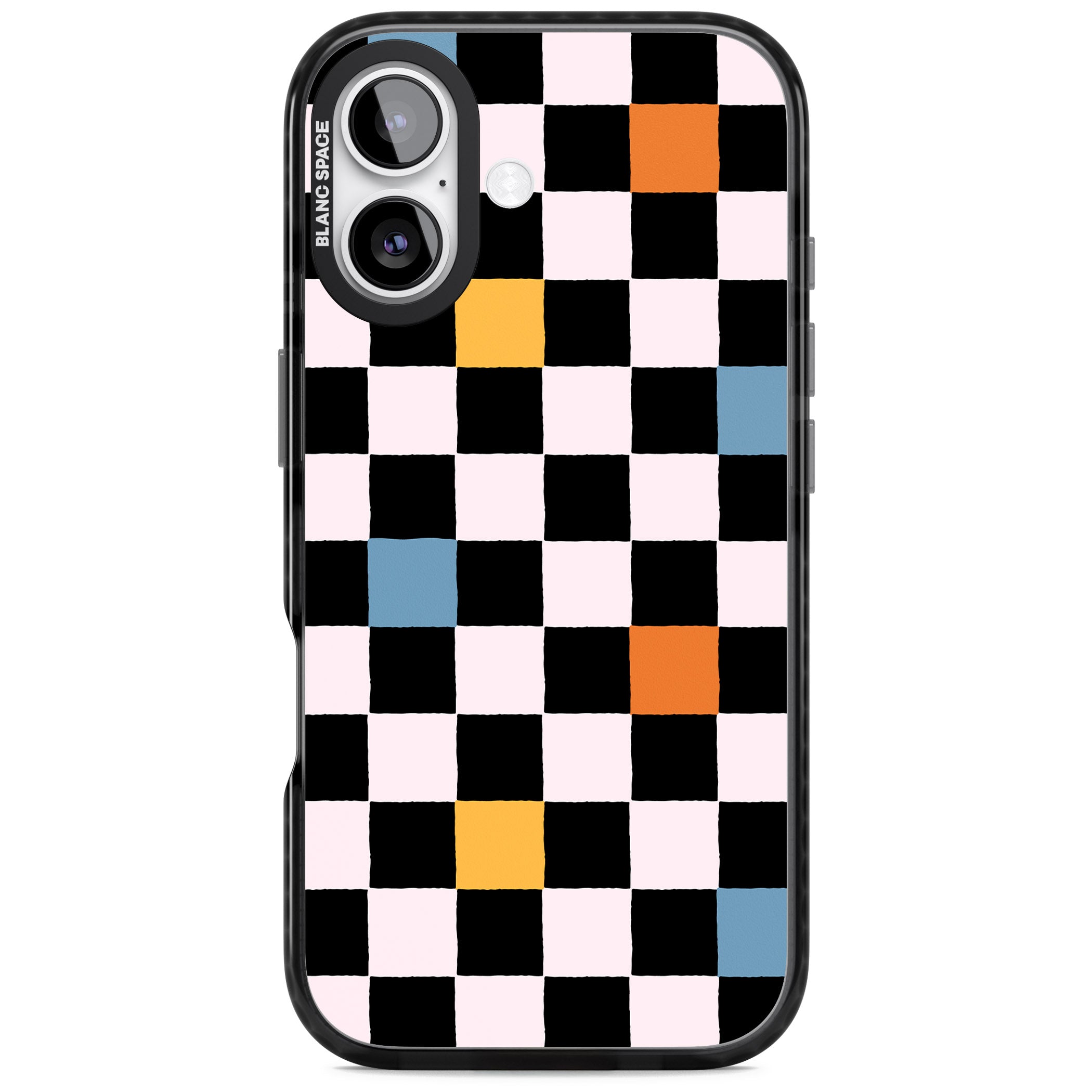 Vibrant Retro Checkered iPhone 17 Impact Pro Black Phone Case