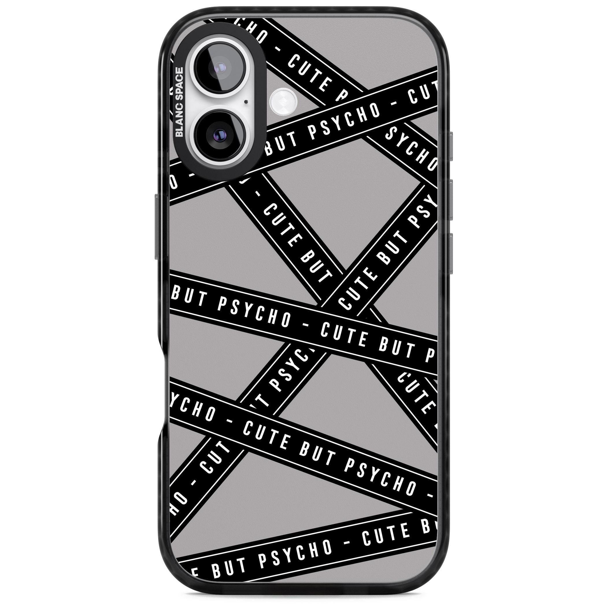 Cute But Psycho iPhone 17 Impact Pro Black Phone Case