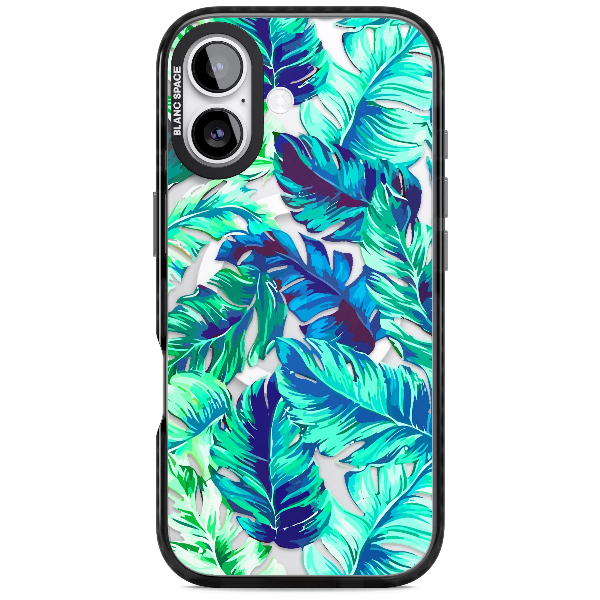 Tropical Palms iPhone 17 Impact Pro Black Phone Case