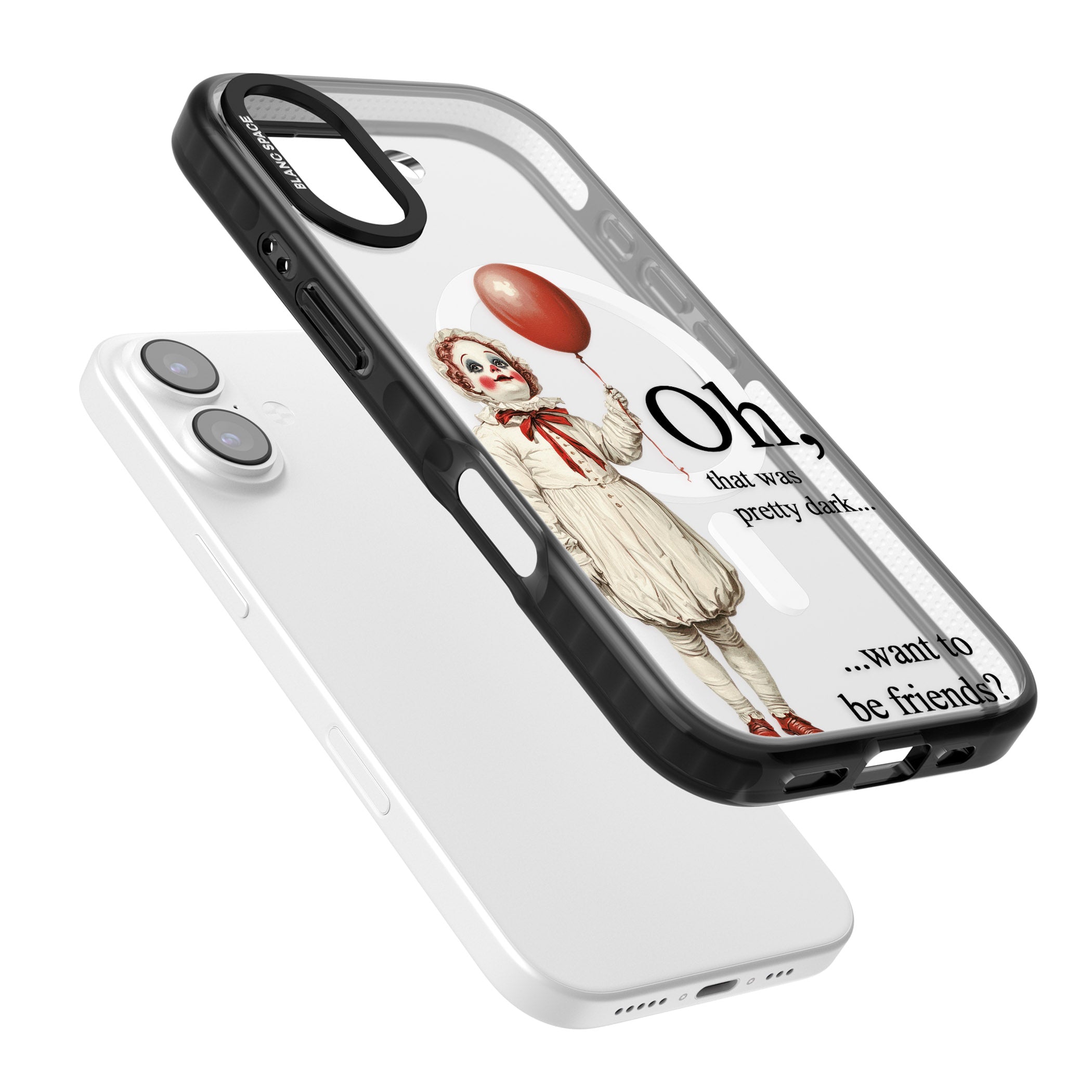 Want To Be Friends? iPhone 17 Impact Pro Black Phone Case Colours