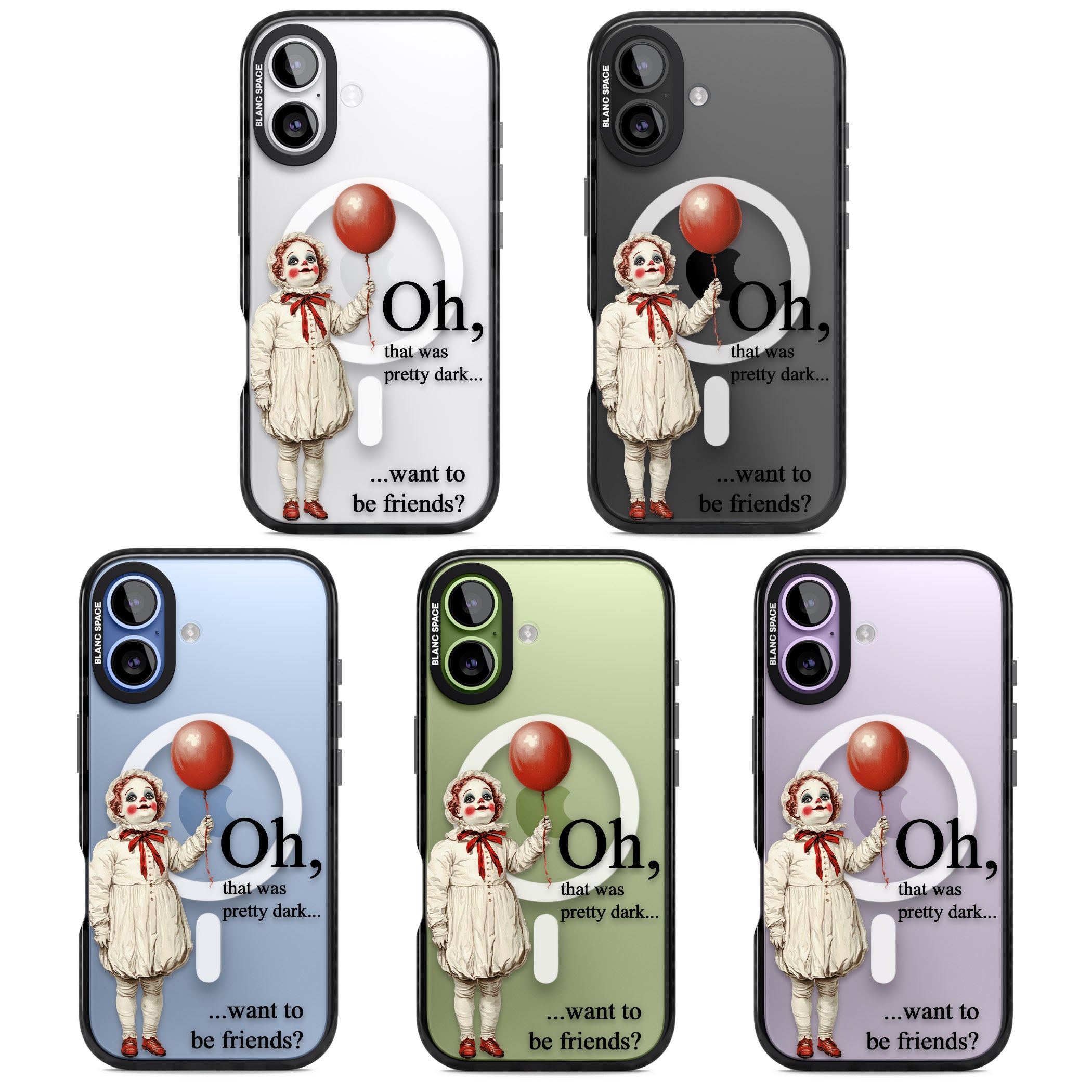 Want To Be Friends? iPhone 17 Impact Pro Black Phone Case APT Impact Protection