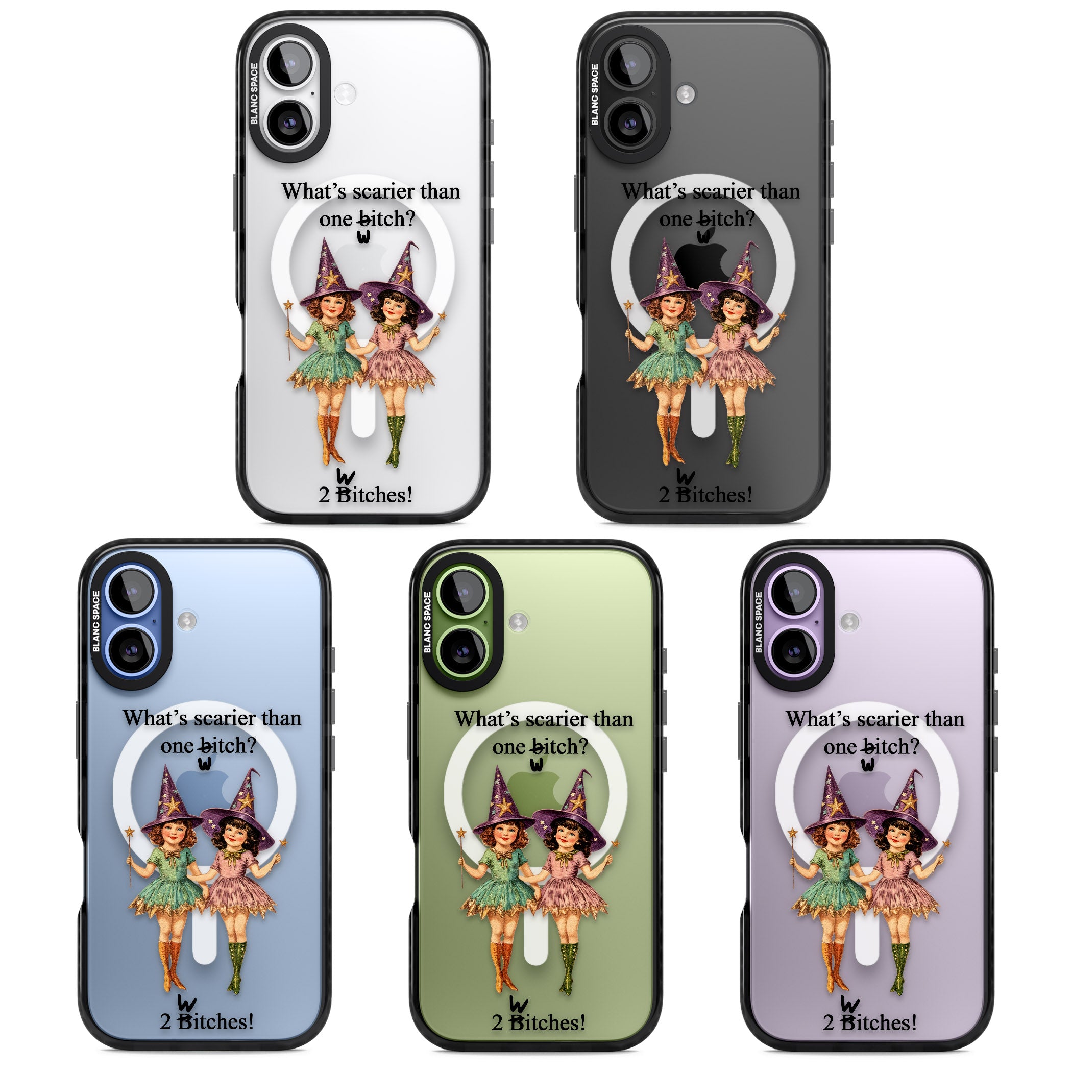 Two Witches iPhone 17 Impact Pro Black Phone Case APT Impact Protection