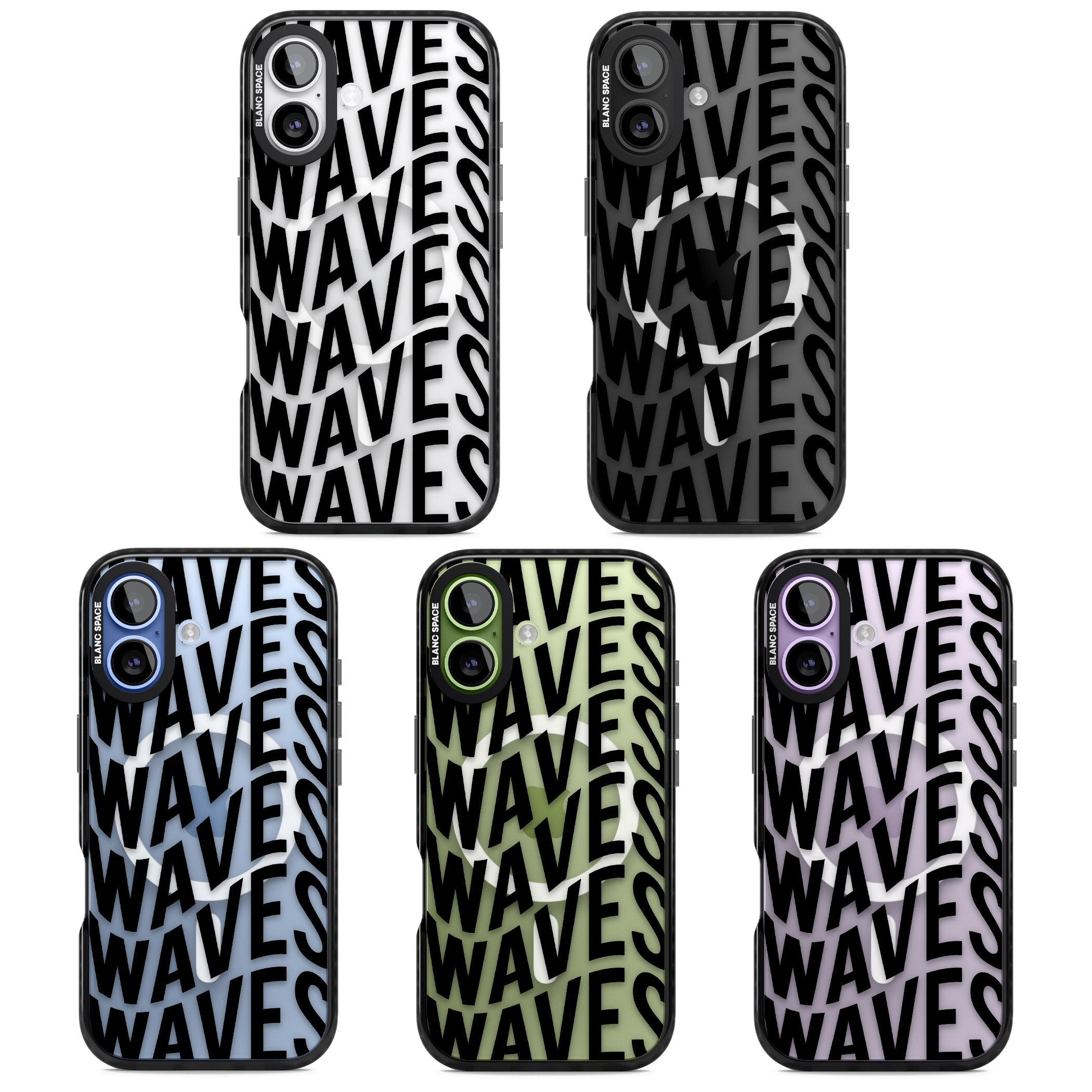 Waves iPhone 17 Impact Pro Black Phone Case APT Impact Protection