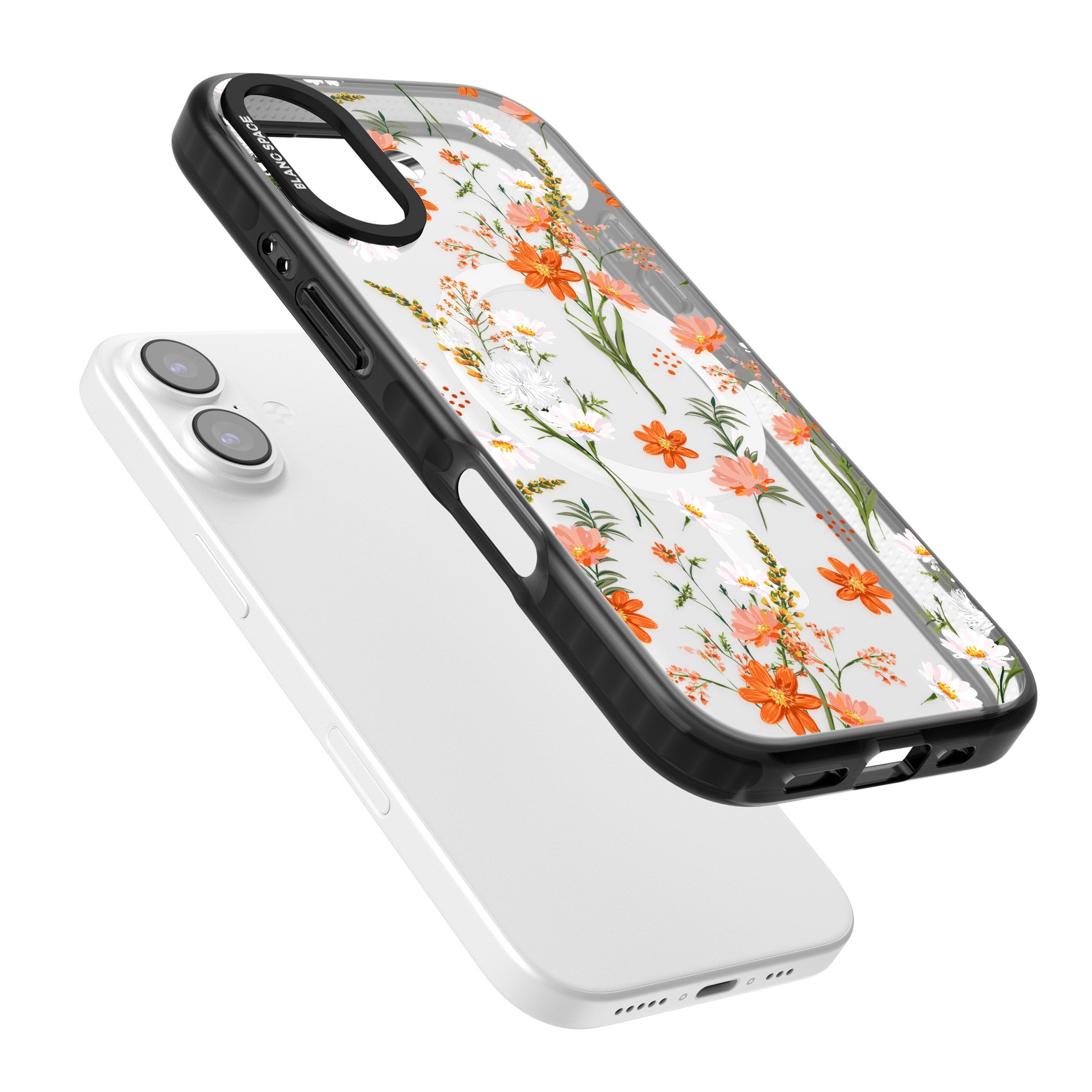 Sunset Wildflowers iPhone 17 Impact Pro Black Phone Case Colours