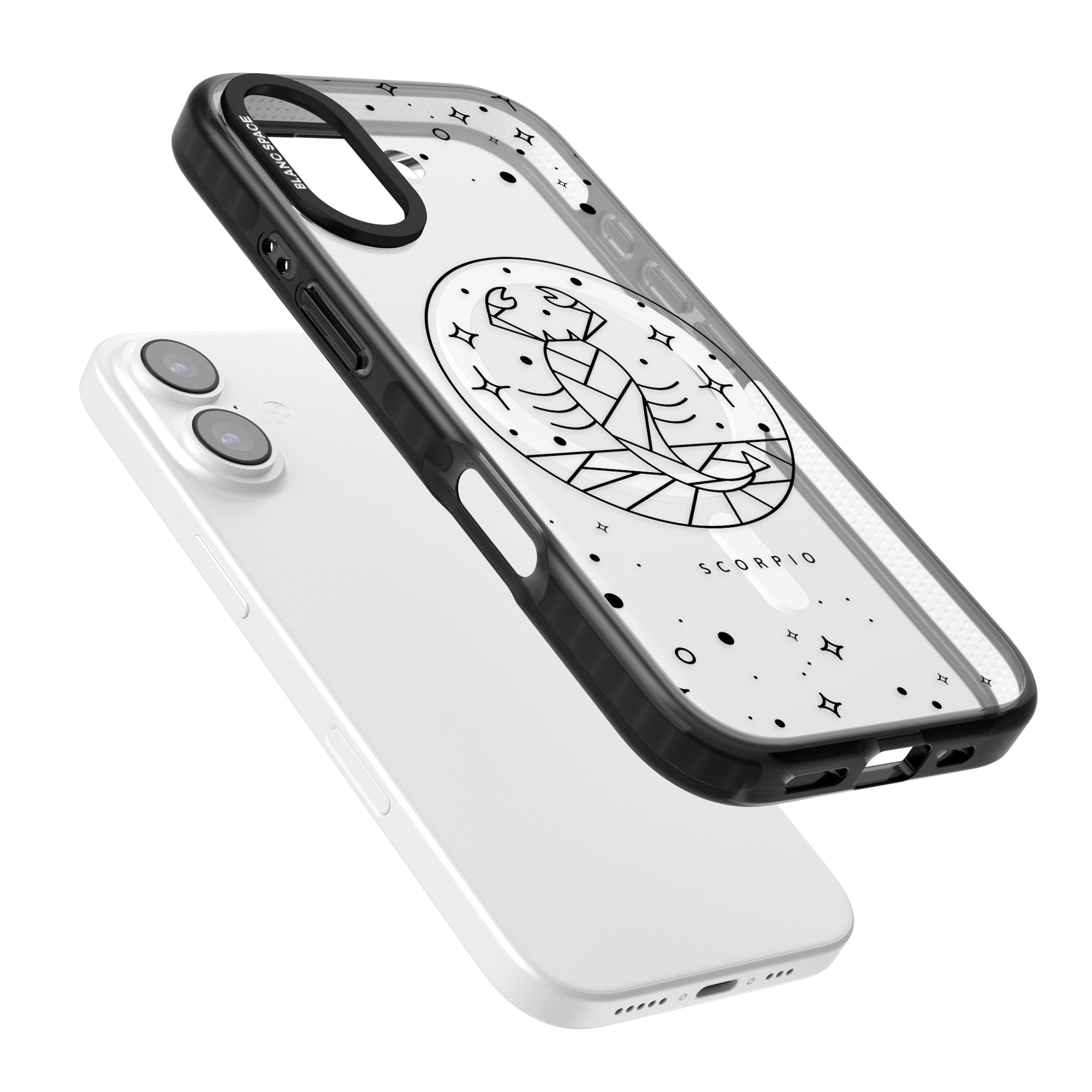 Scorpio Emblem Cosmic Design iPhone 17 Impact Pro Black Phone Case Colours