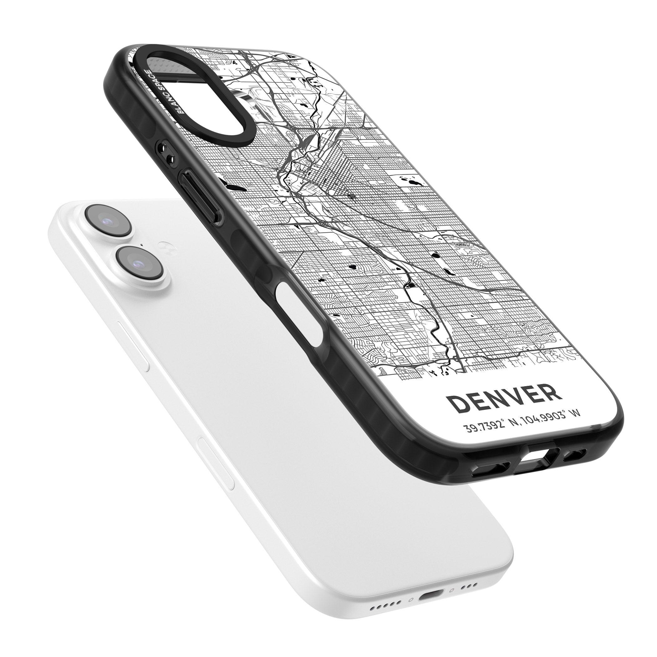 Denver Map iPhone 17 Impact Black Phone Case Colours