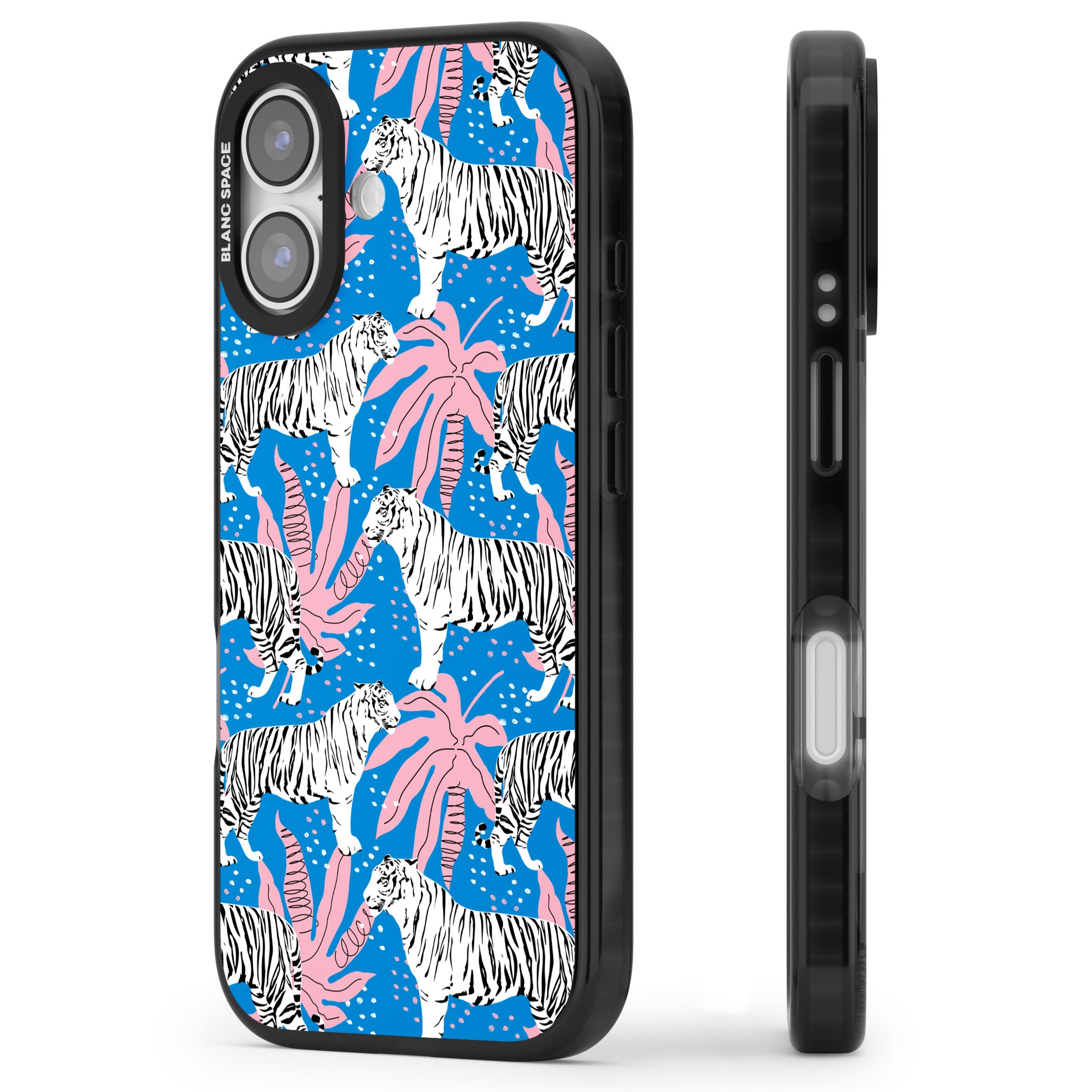 Bengal Blues iPhone 17 Impact Black Phone Case Side Profile
