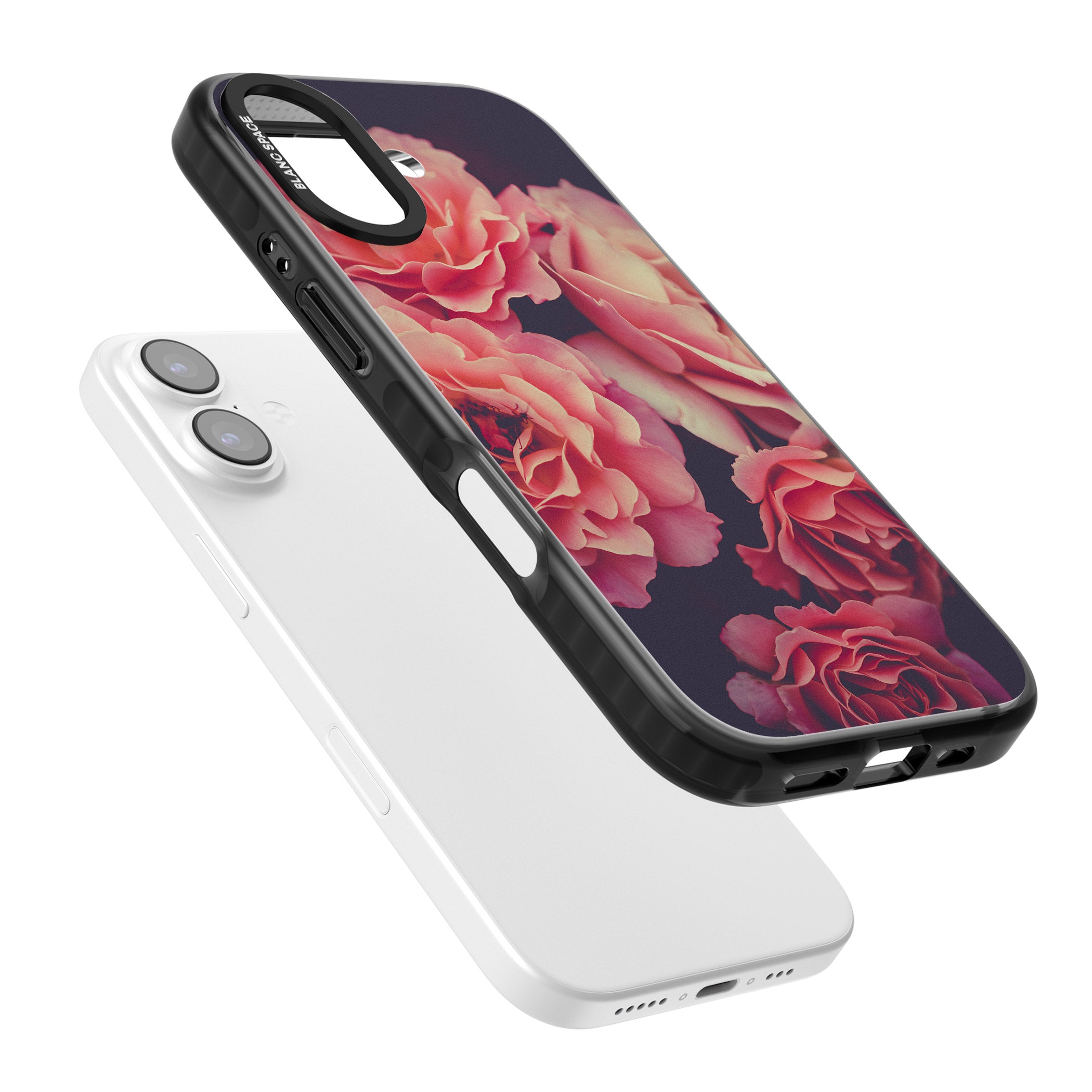 Midnight Rose Bloom iPhone 17 Impact Black Phone Case Colours