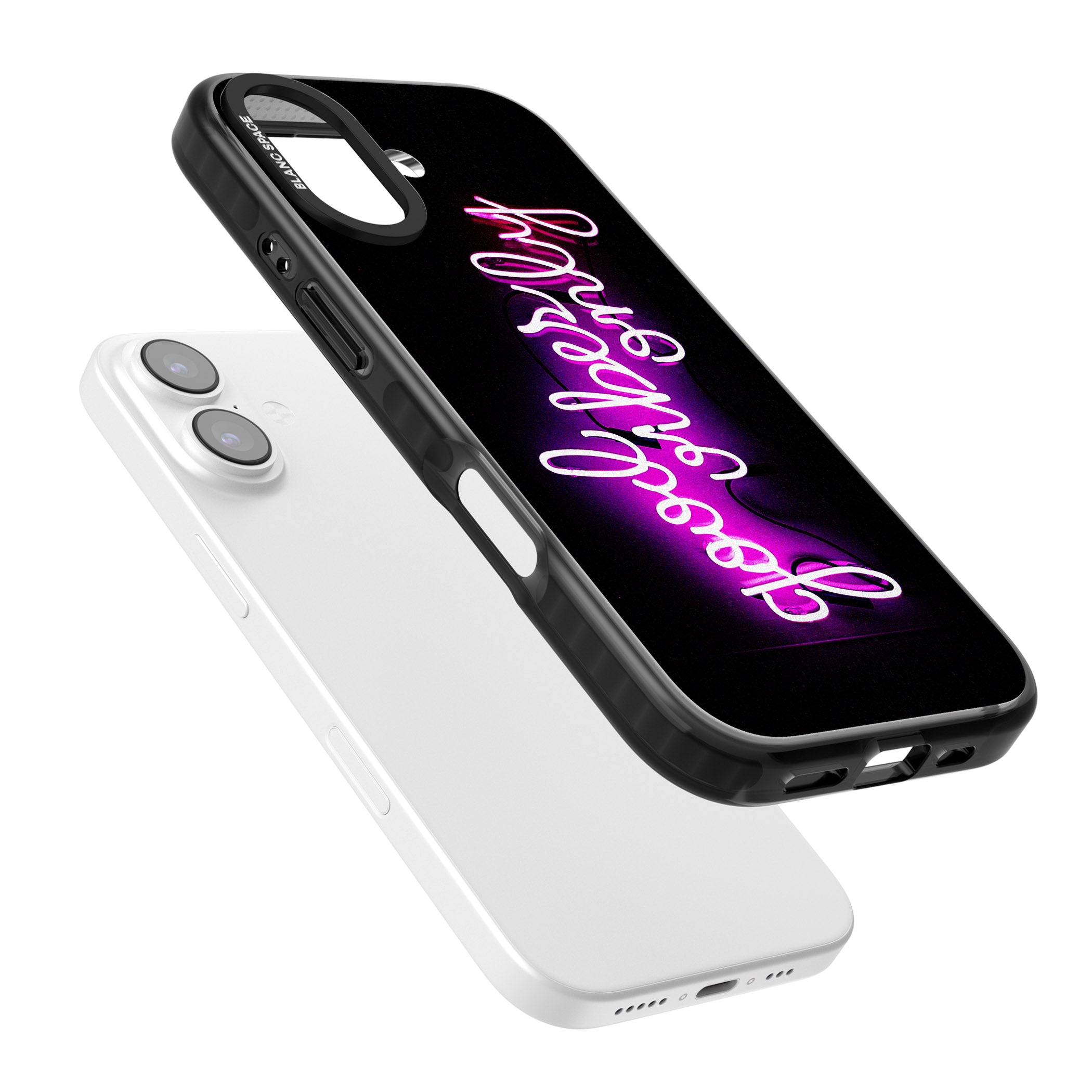 Good Vibes Only Neon Glow iPhone 17 Impact Black Phone Case Colours
