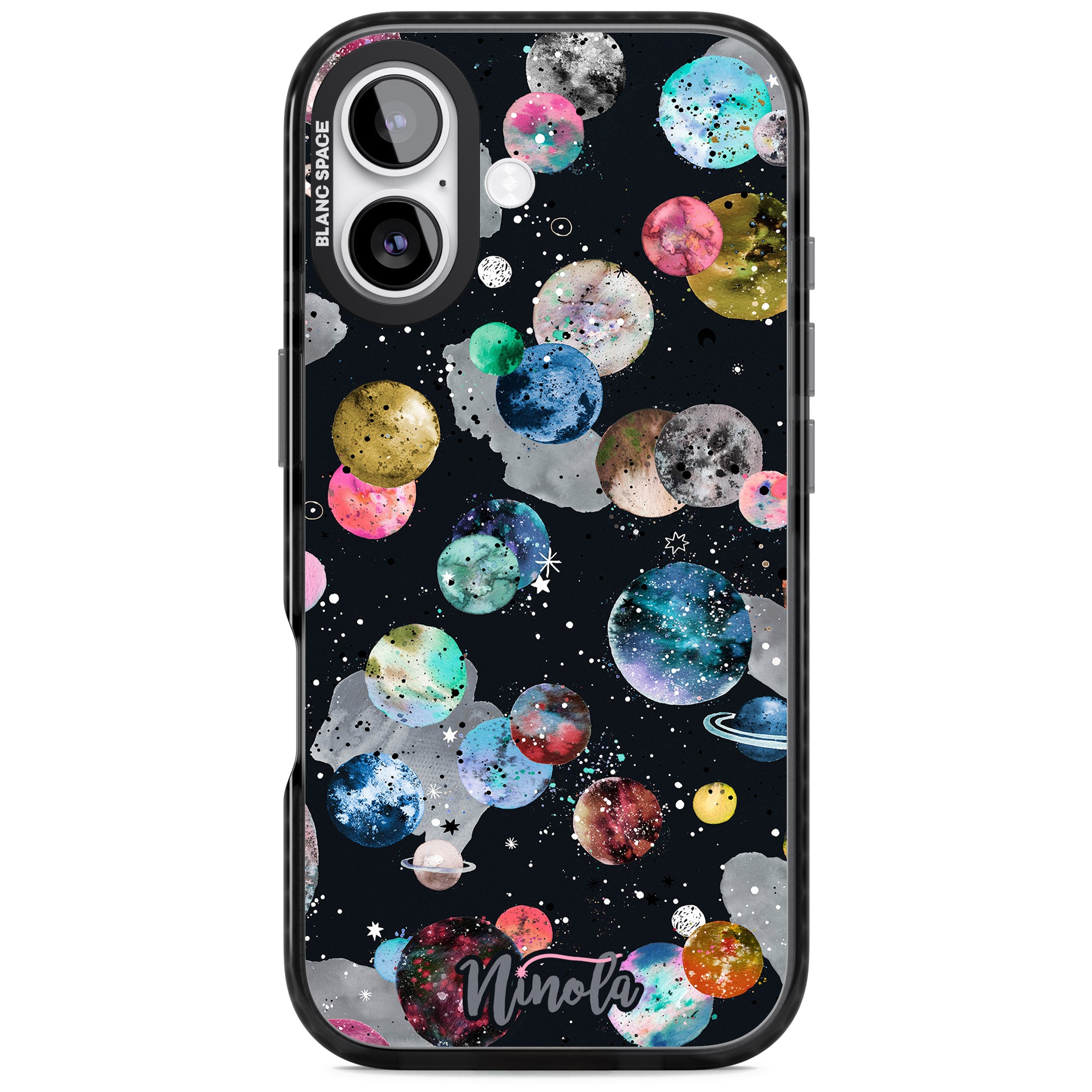 Cosmic Galaxy iPhone 17 Impact Black Phone Case