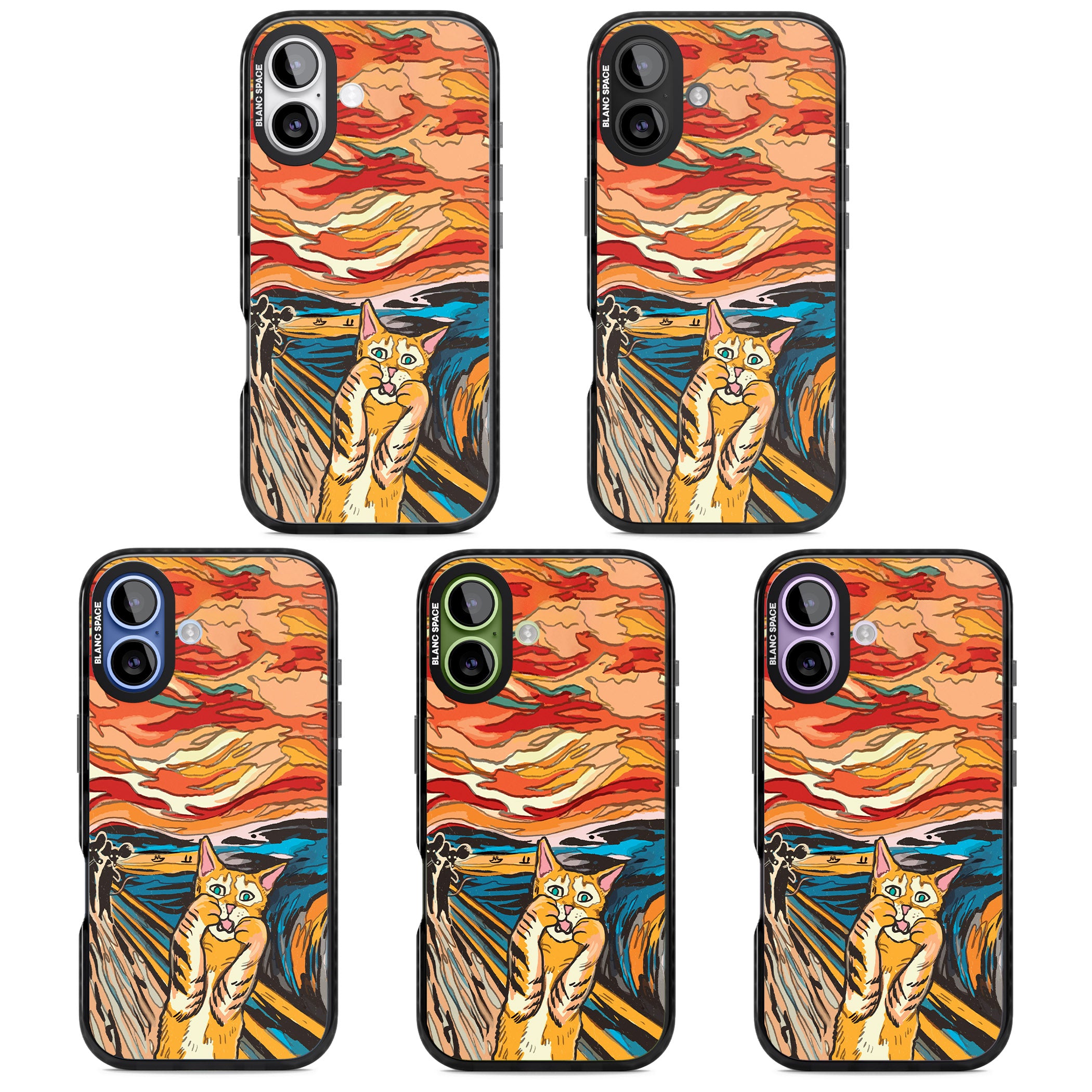 The Meow iPhone 17 Impact Black Phone Case APT Impact Protection