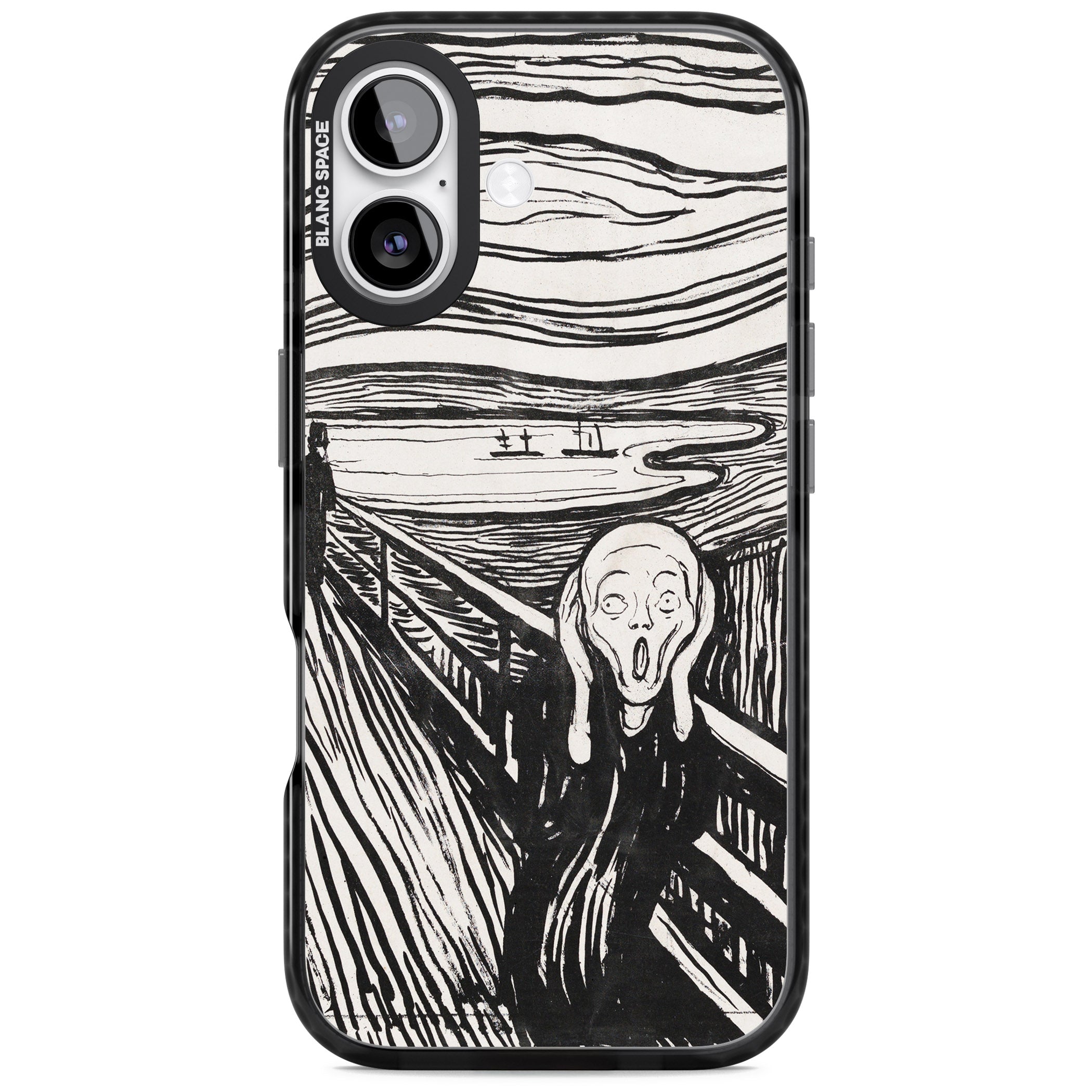 The Scream iPhone 17 Impact Black Phone Case