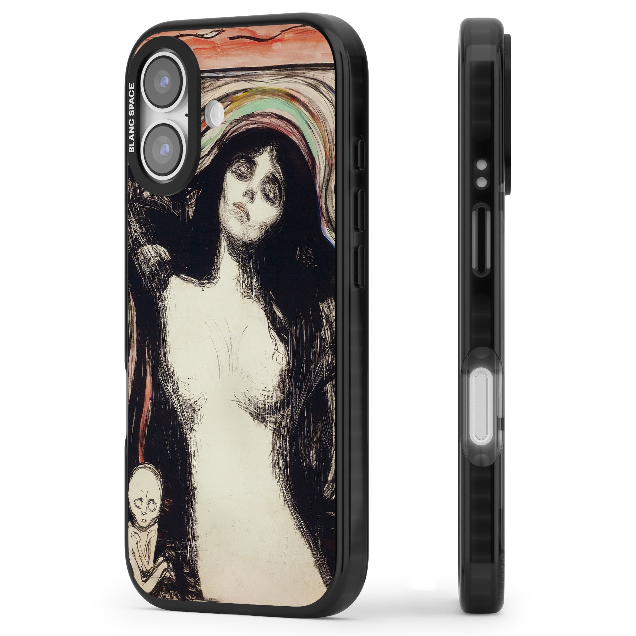 Madonna iPhone 17 Impact Black Phone Case Side Profile