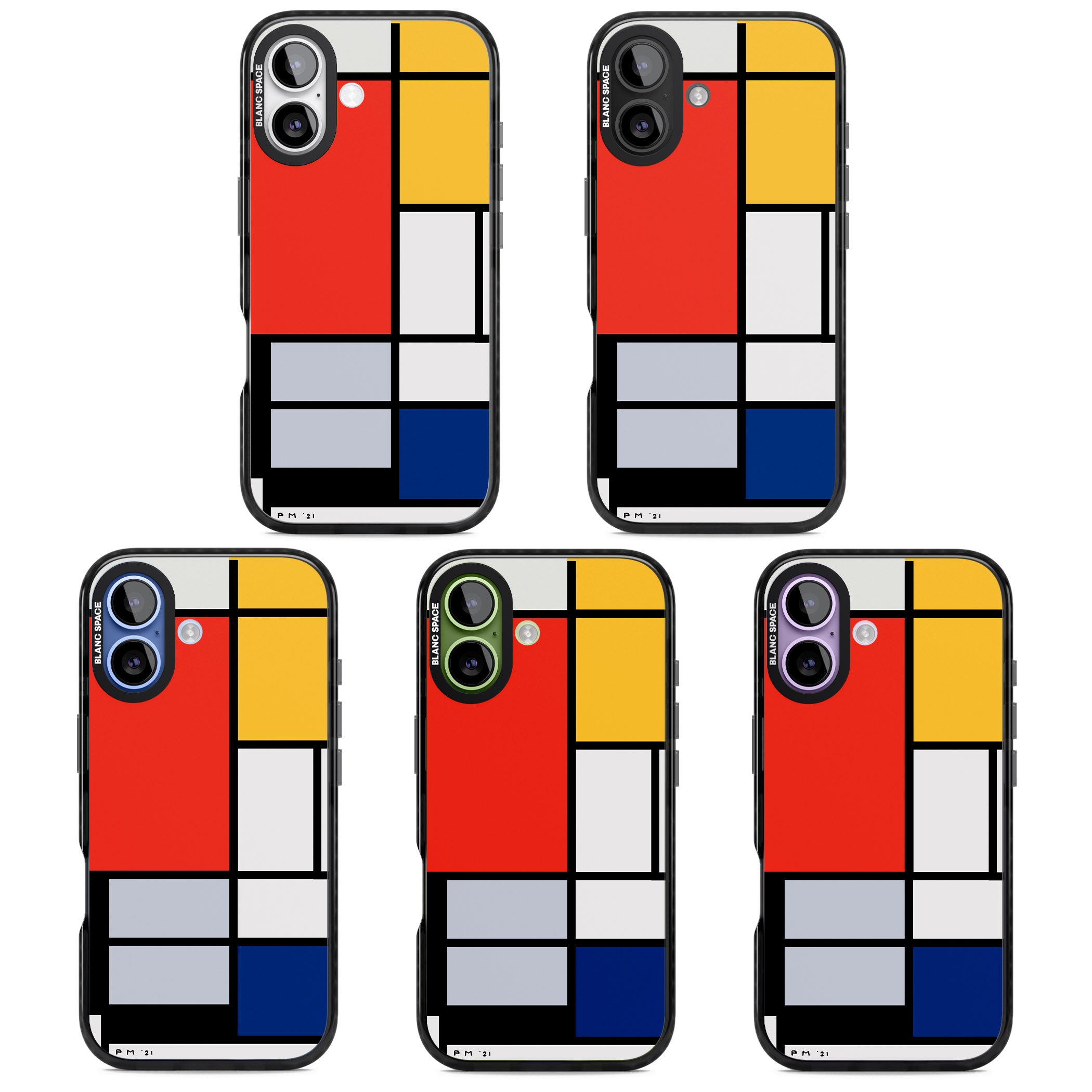 Piet Mondrian'S Composition iPhone 17 Impact Black Phone Case APT Impact Protection