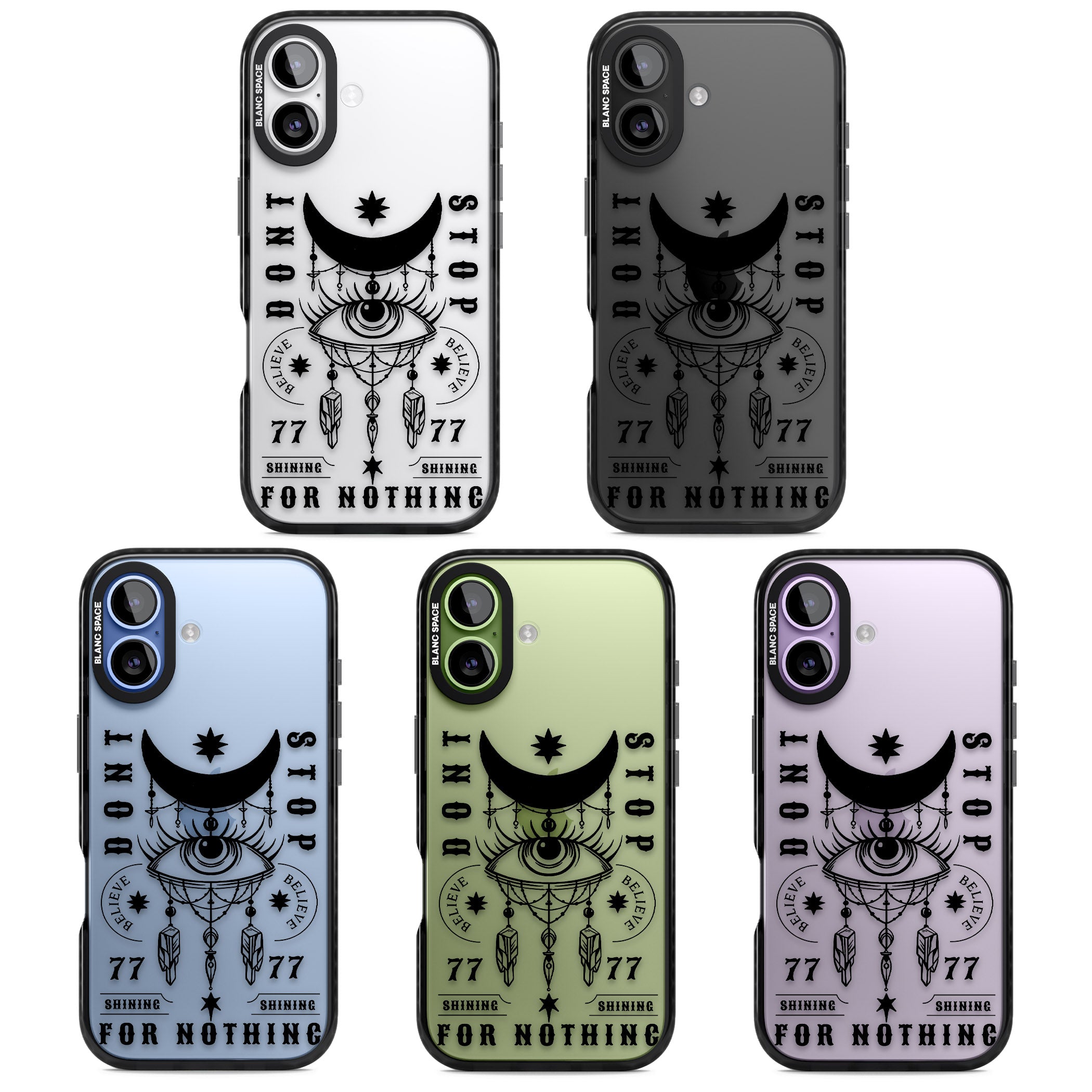 Dont Stop For Nothing iPhone 17 Impact Black Phone Case APT Impact Protection