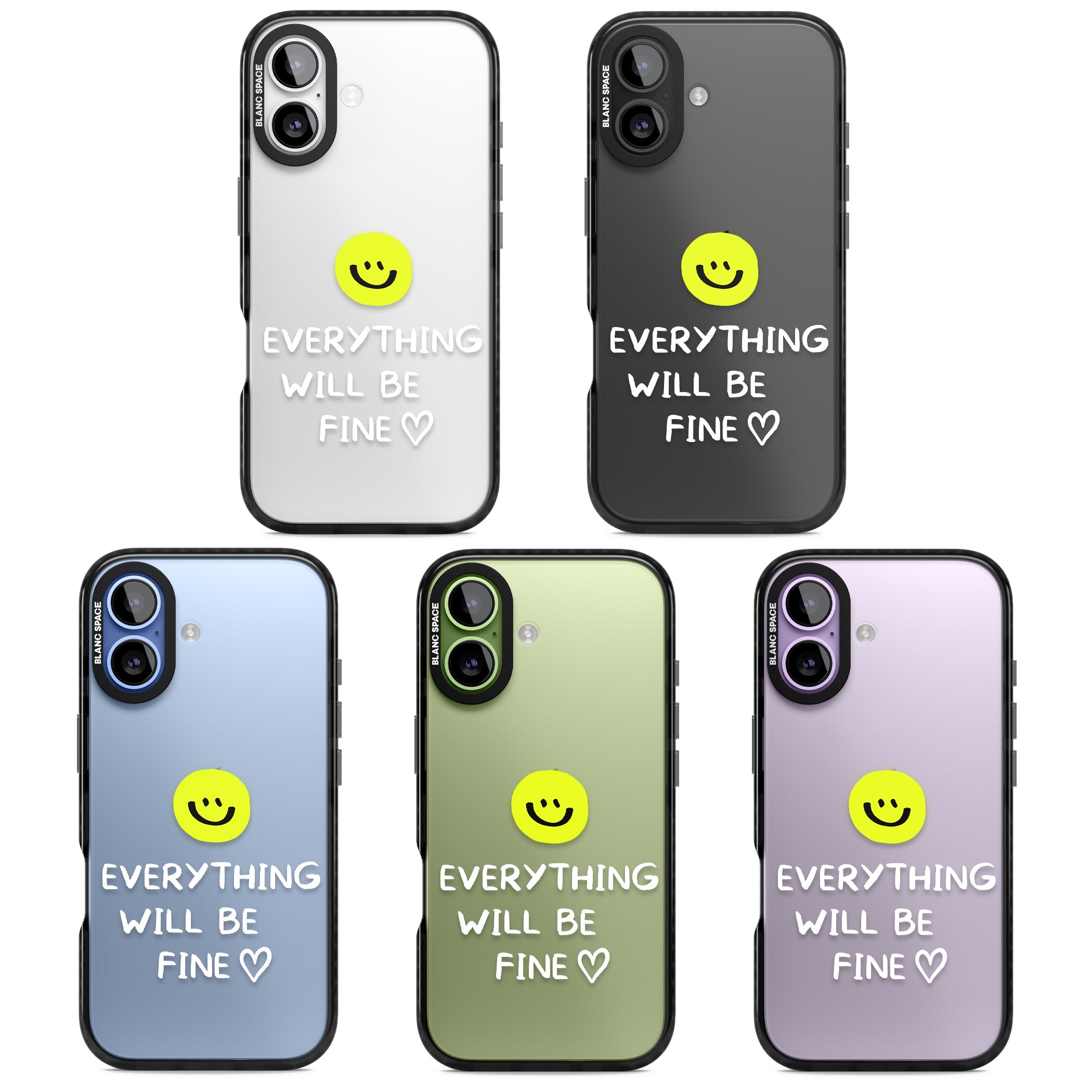 Everything Will Be Fine iPhone 17 Impact Black Phone Case APT Impact Protection