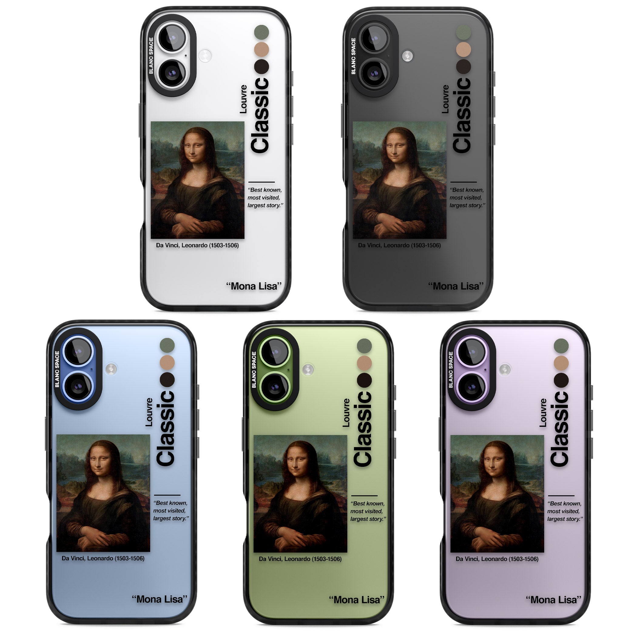 Mona Lisa Leonardo Da Vinci iPhone 17 Impact Black Phone Case APT Impact Protection
