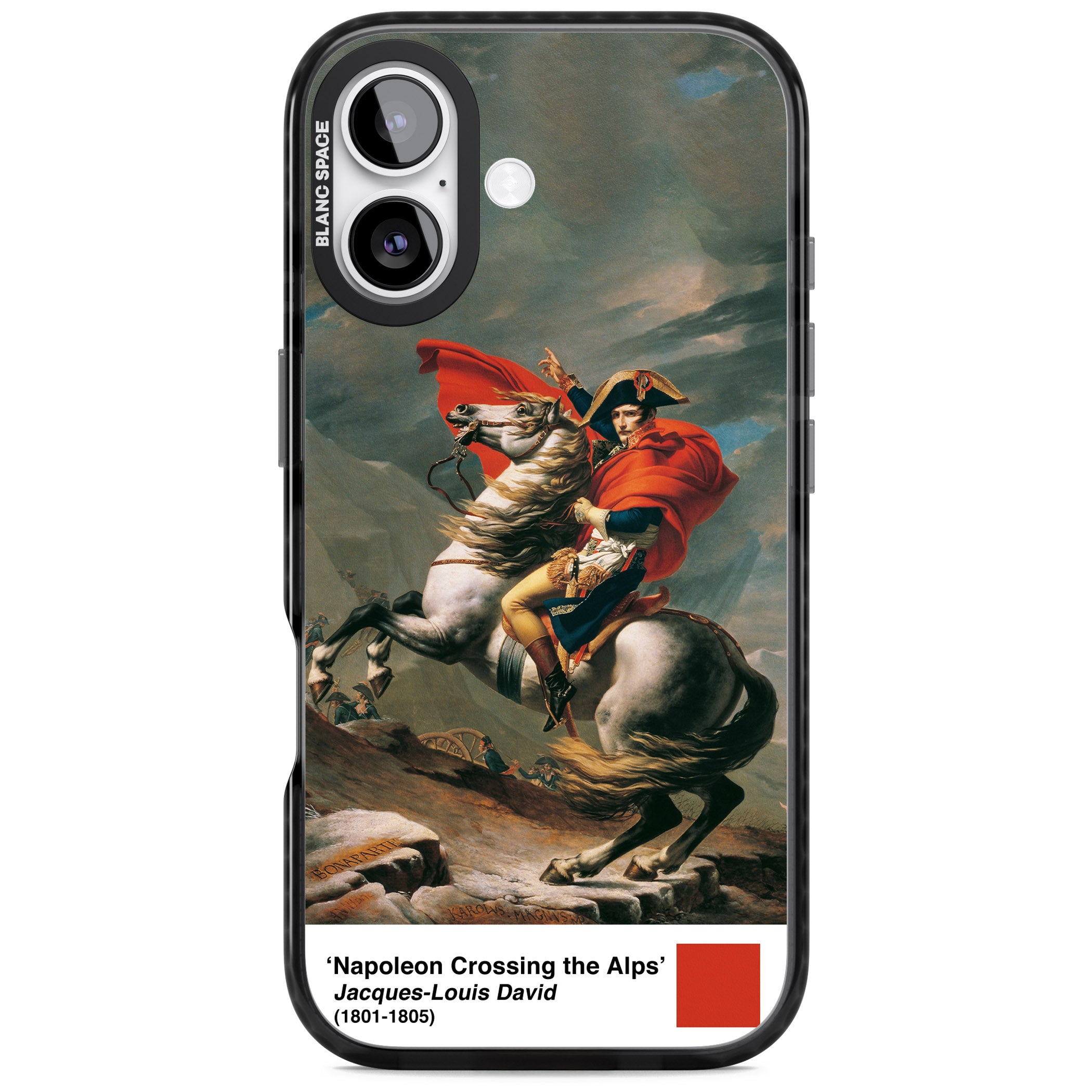 Napoleon Crossing The Alps iPhone 17 Impact Black Phone Case