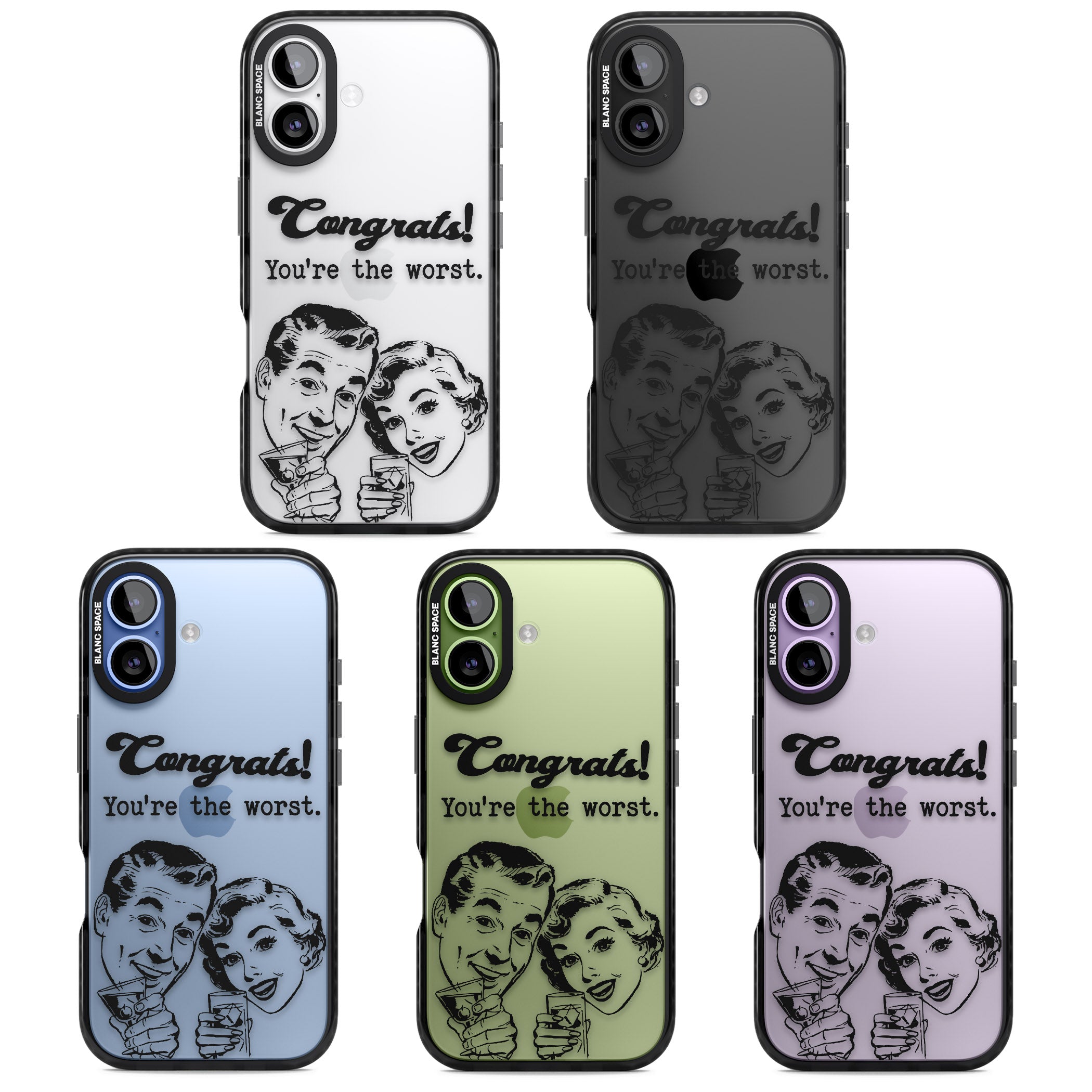 Congrats Youre The Worst iPhone 17 Impact Black Phone Case APT Impact Protection