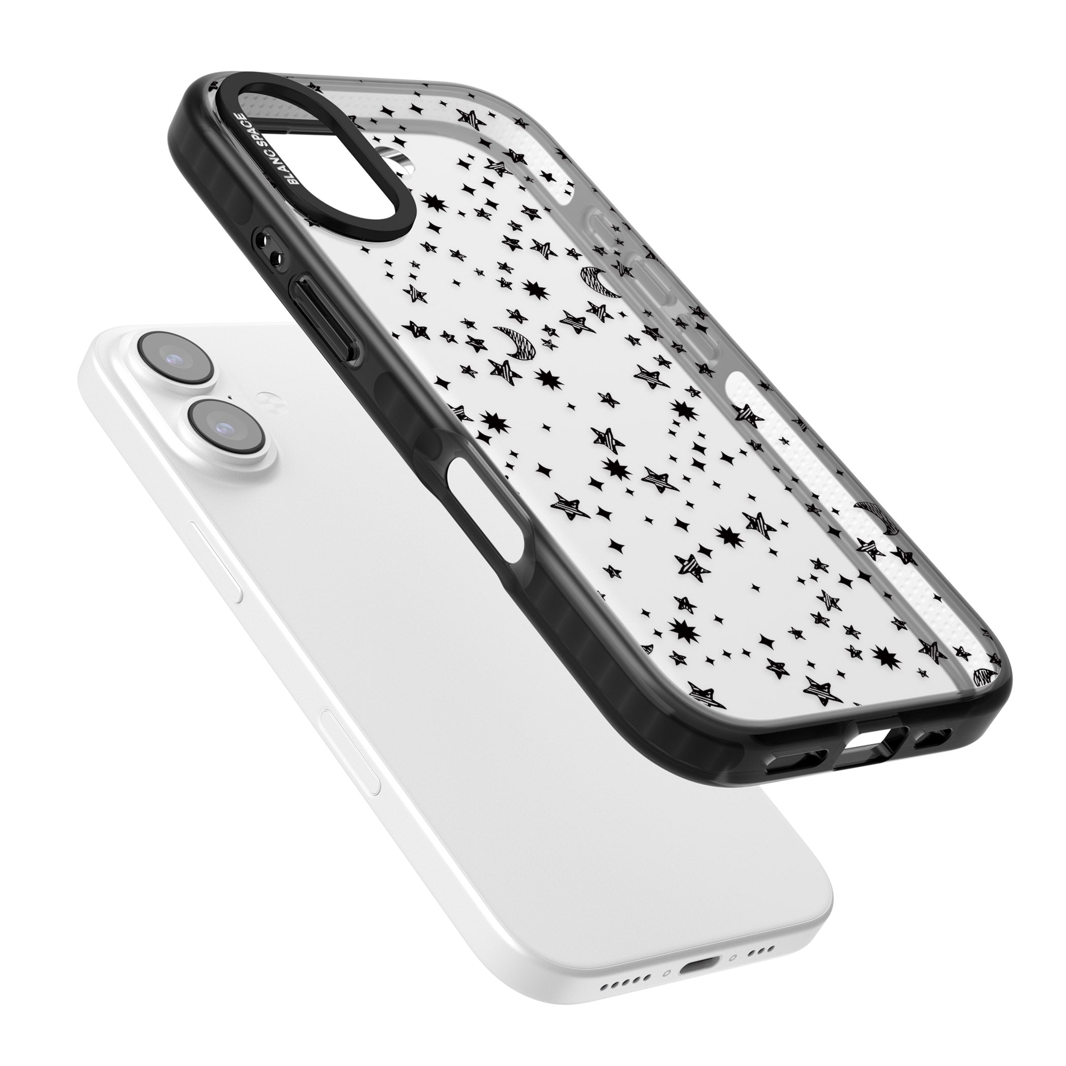 Black Cosmic Galaxy Pattern iPhone 17 Impact Black Phone Case Colours