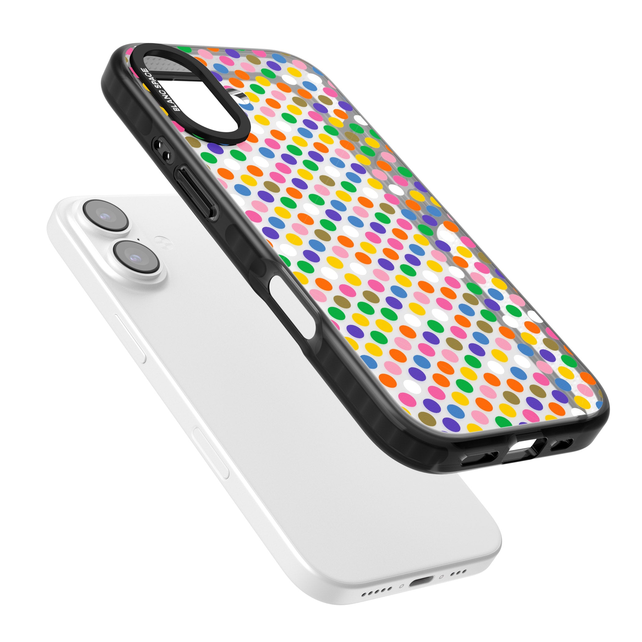 Multicolour Polka Dot Fiesta iPhone 17 Impact Black Phone Case Colours