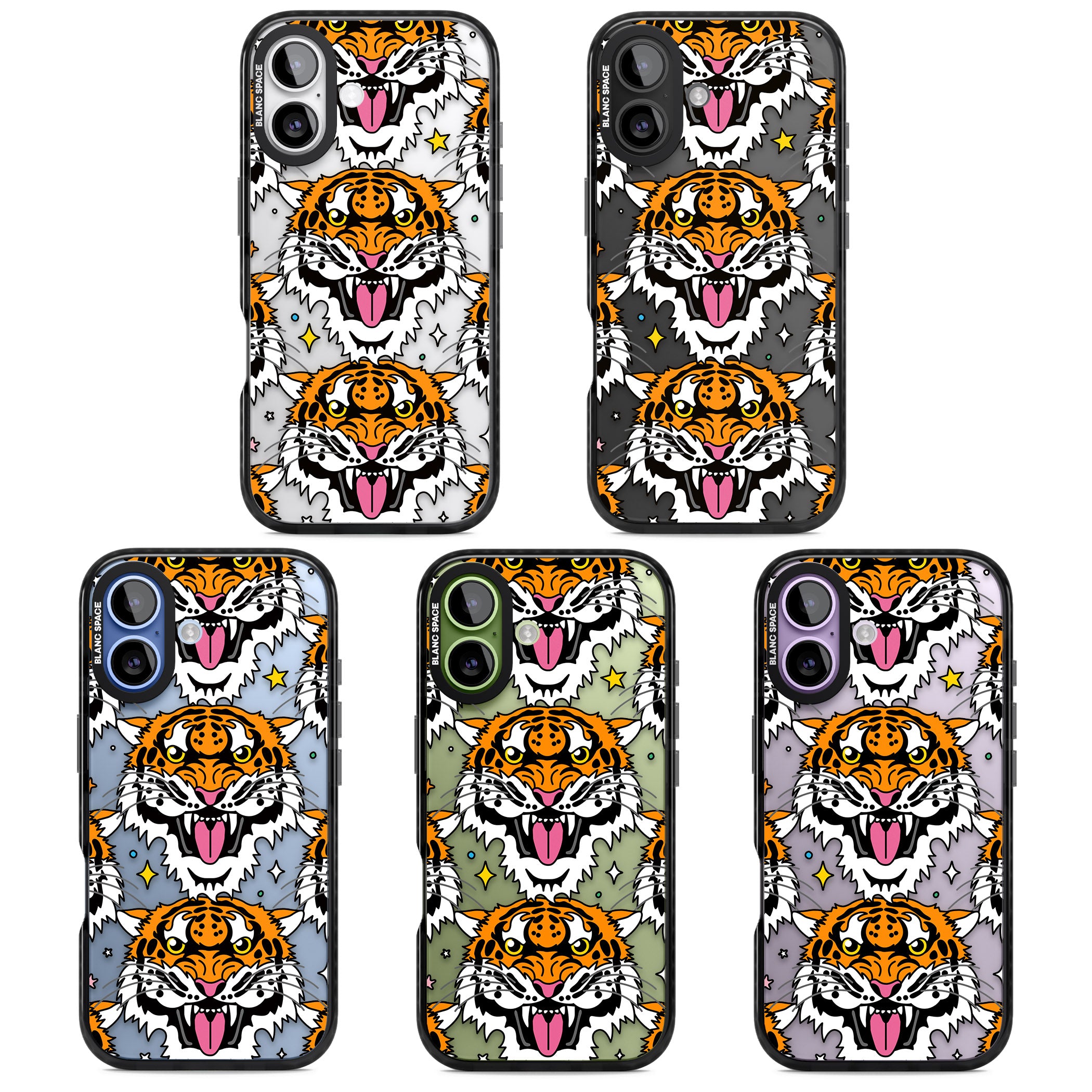 Fierce Jungle Tigers iPhone 17 Impact Black Phone Case APT Impact Protection