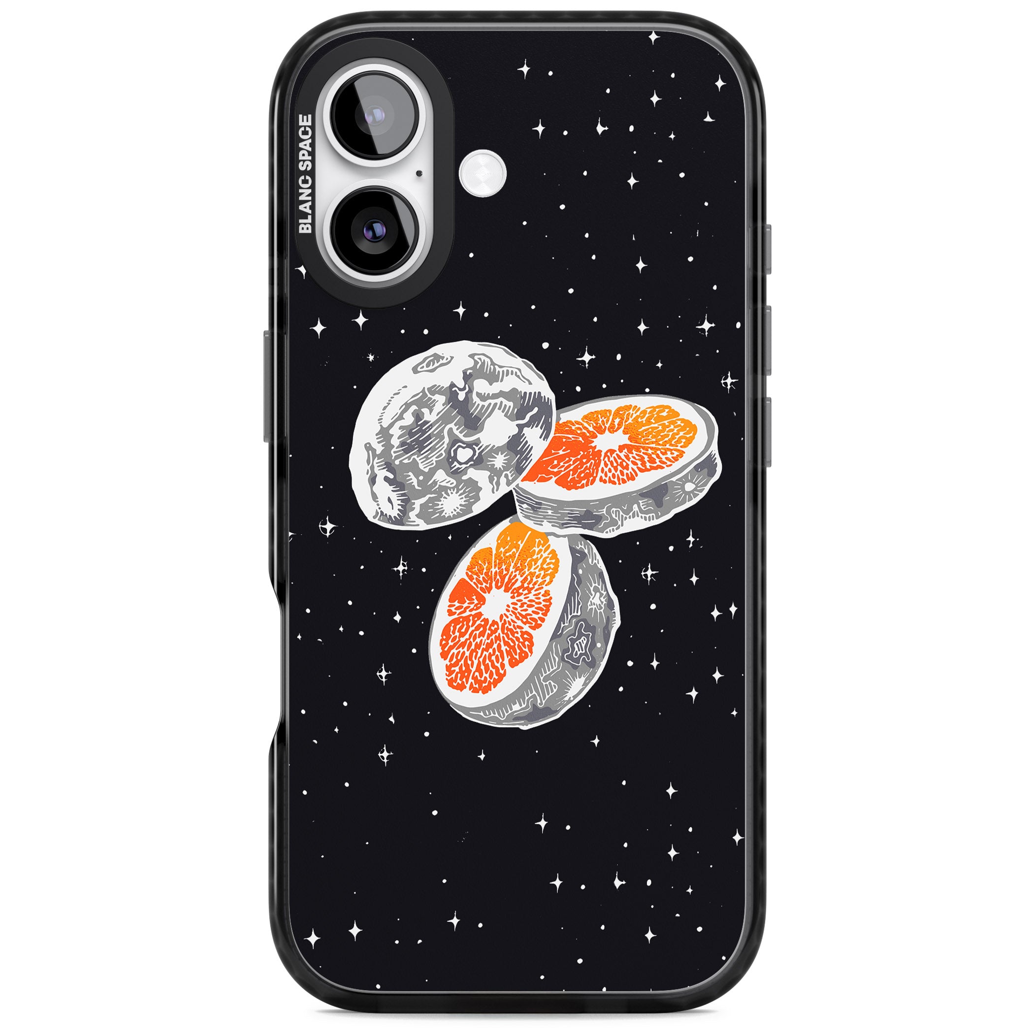 Blood Orange Moon iPhone 17 Impact Black Phone Case