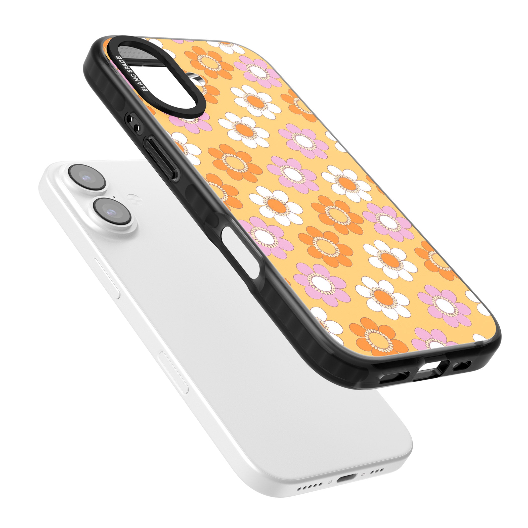 Sunny Flower Mix iPhone 17 Impact Black Phone Case Colours