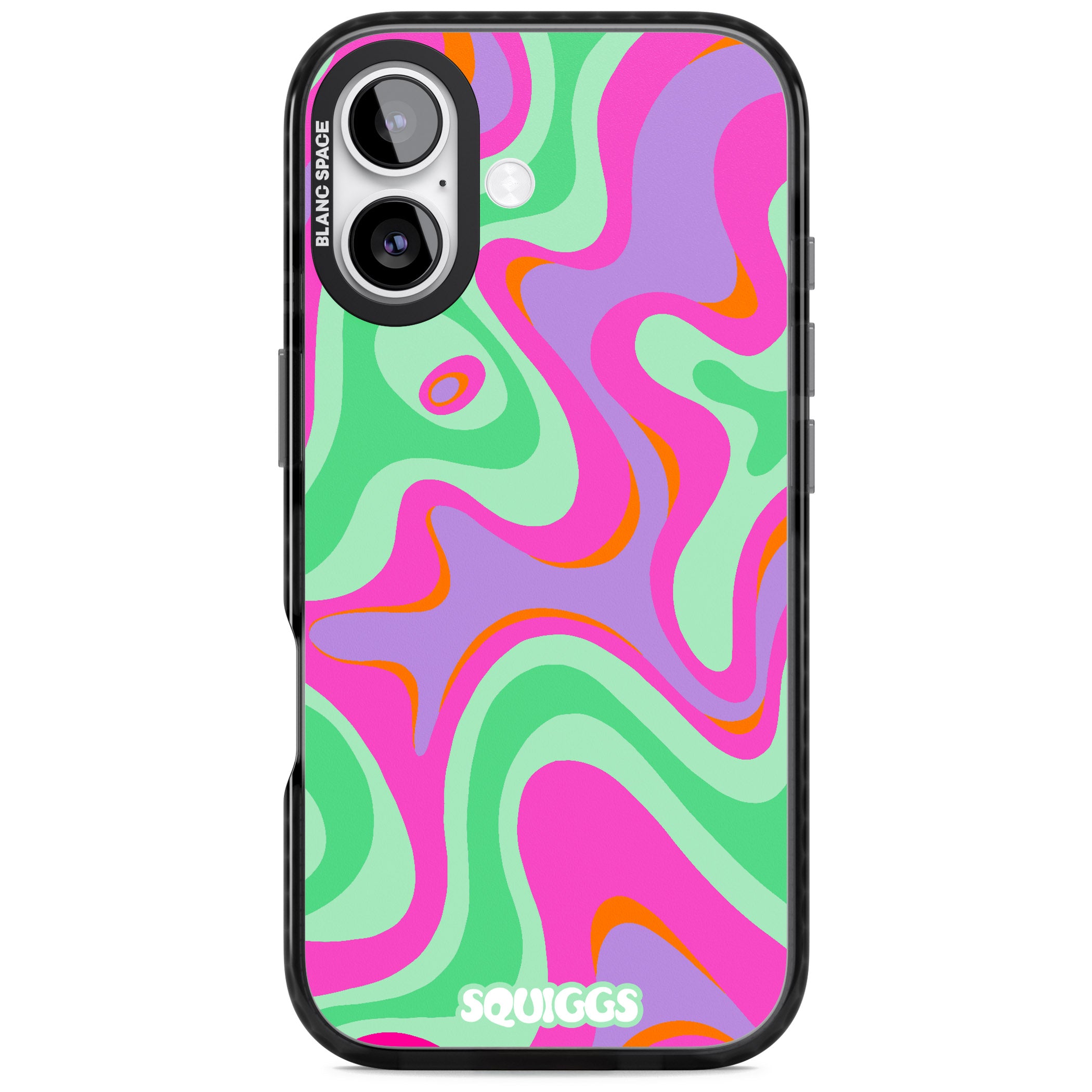 Pink Lava iPhone 17 Impact Black Phone Case