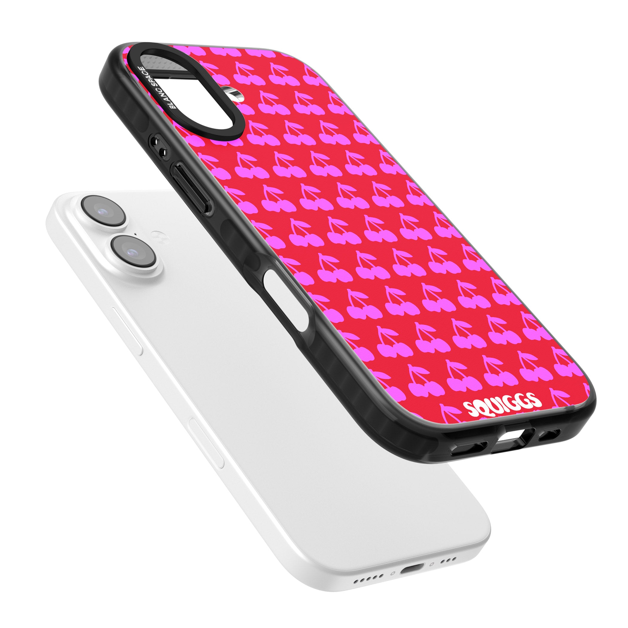 Red Cherries iPhone 17 Impact Black Phone Case Colours