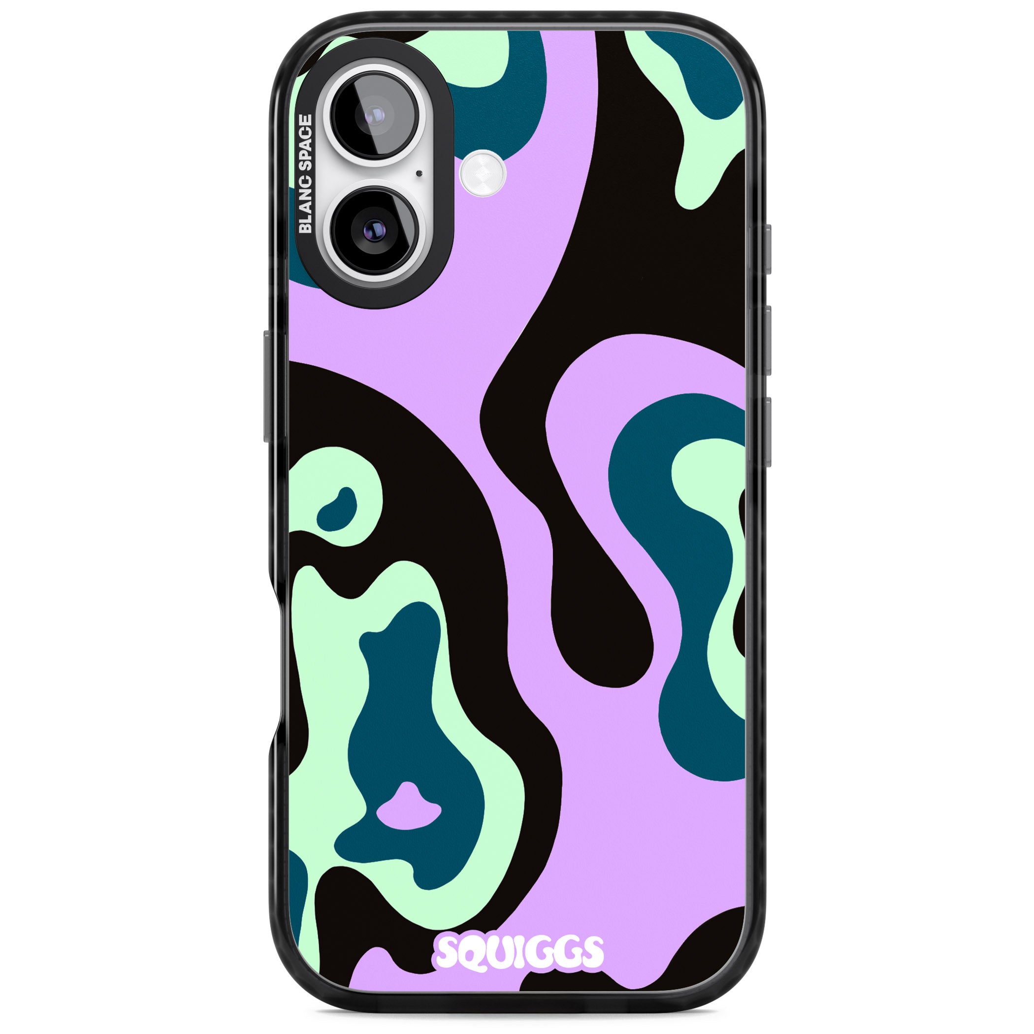 Purple River iPhone 17 Impact Black Phone Case