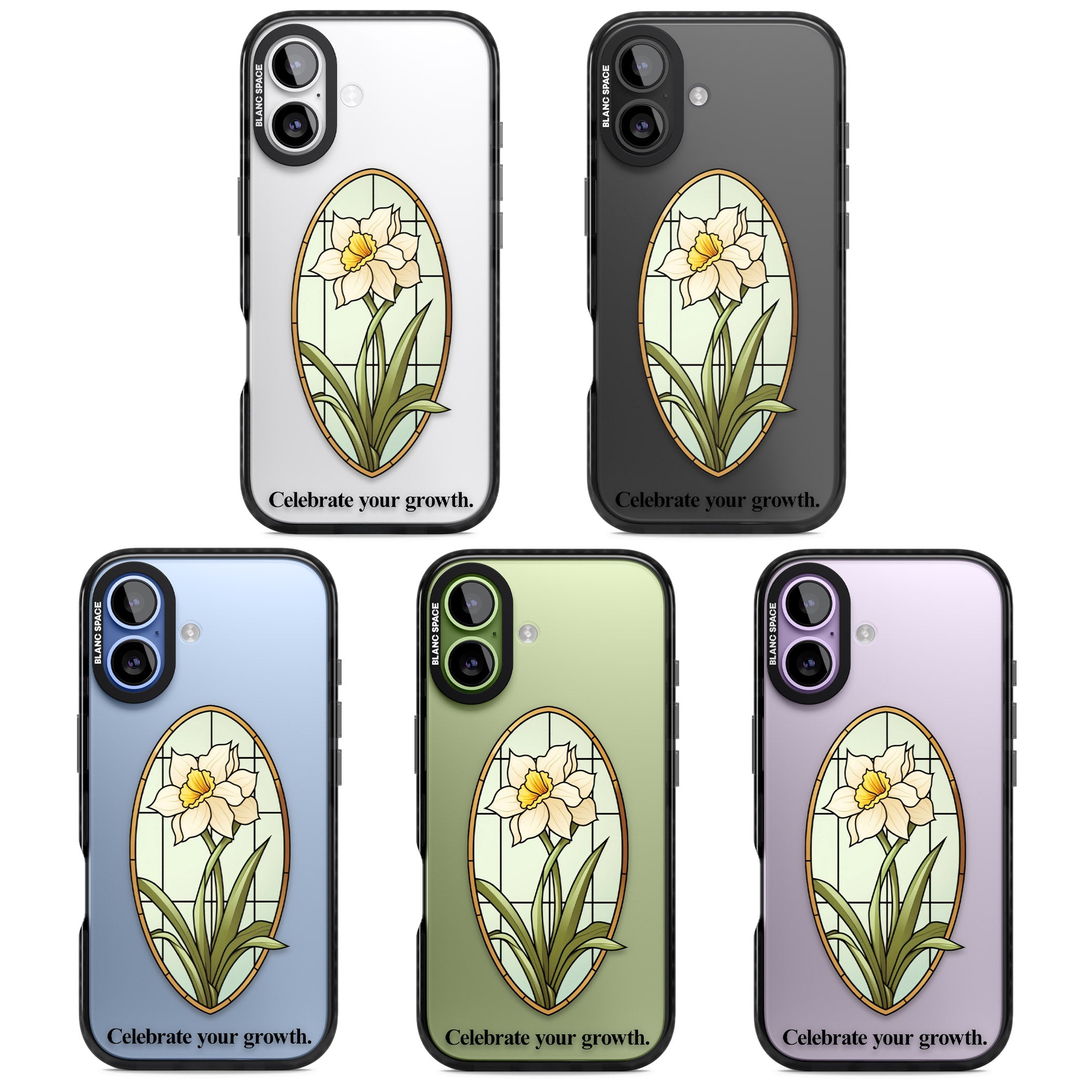 Celebrate Your Growth iPhone 17 Impact Black Phone Case APT Impact Protection