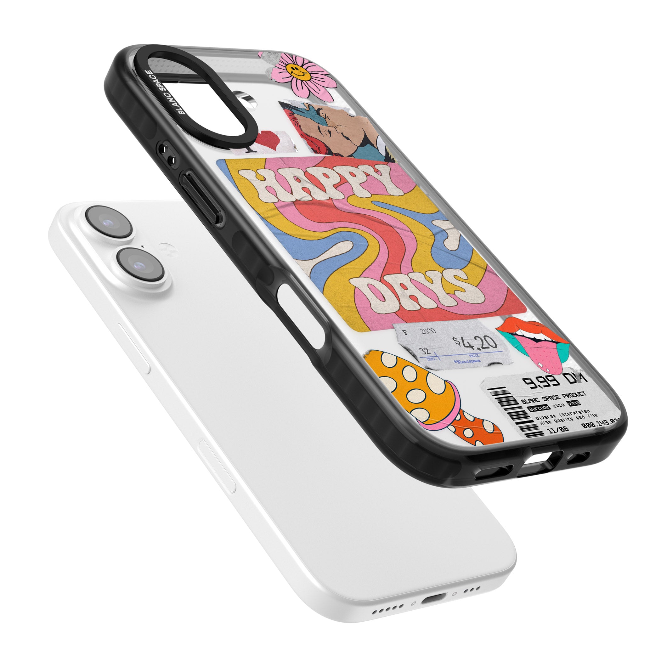 Groovy Trip iPhone 17 Impact Black Phone Case Colours