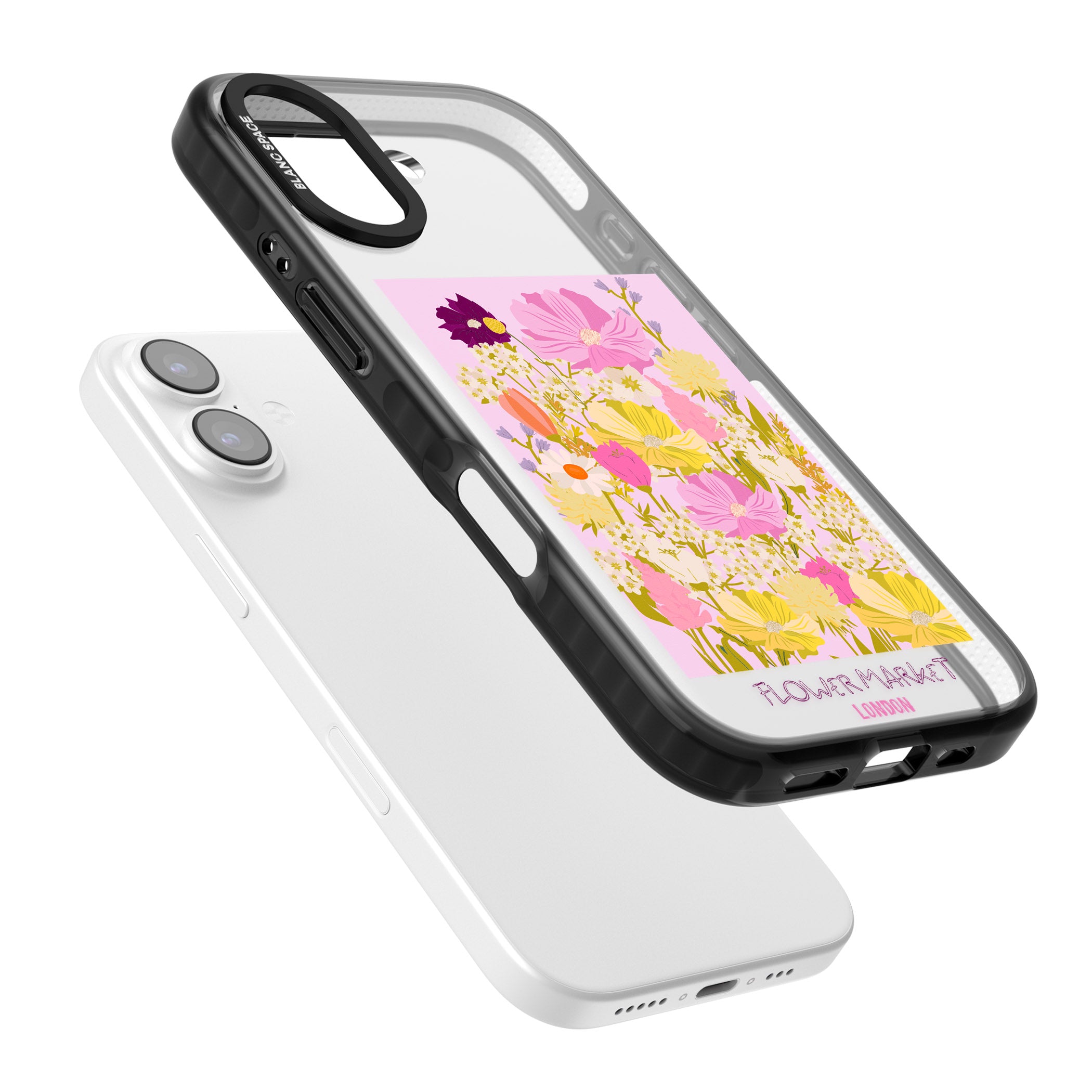 Flower Market iPhone 17 Impact Black Phone Case Colours