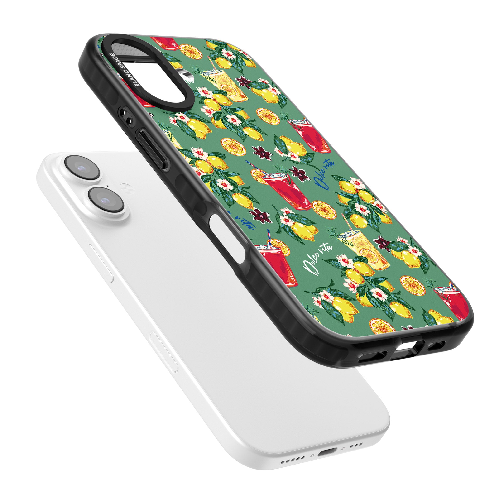 Lemon Cocktails iPhone 17 Impact Black Phone Case Colours
