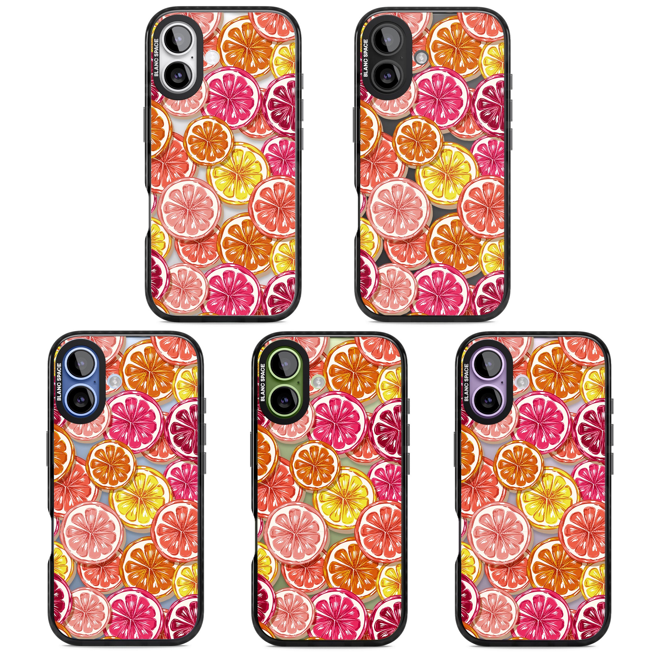 Citrus Fiesta iPhone 17 Impact Black Phone Case APT Impact Protection